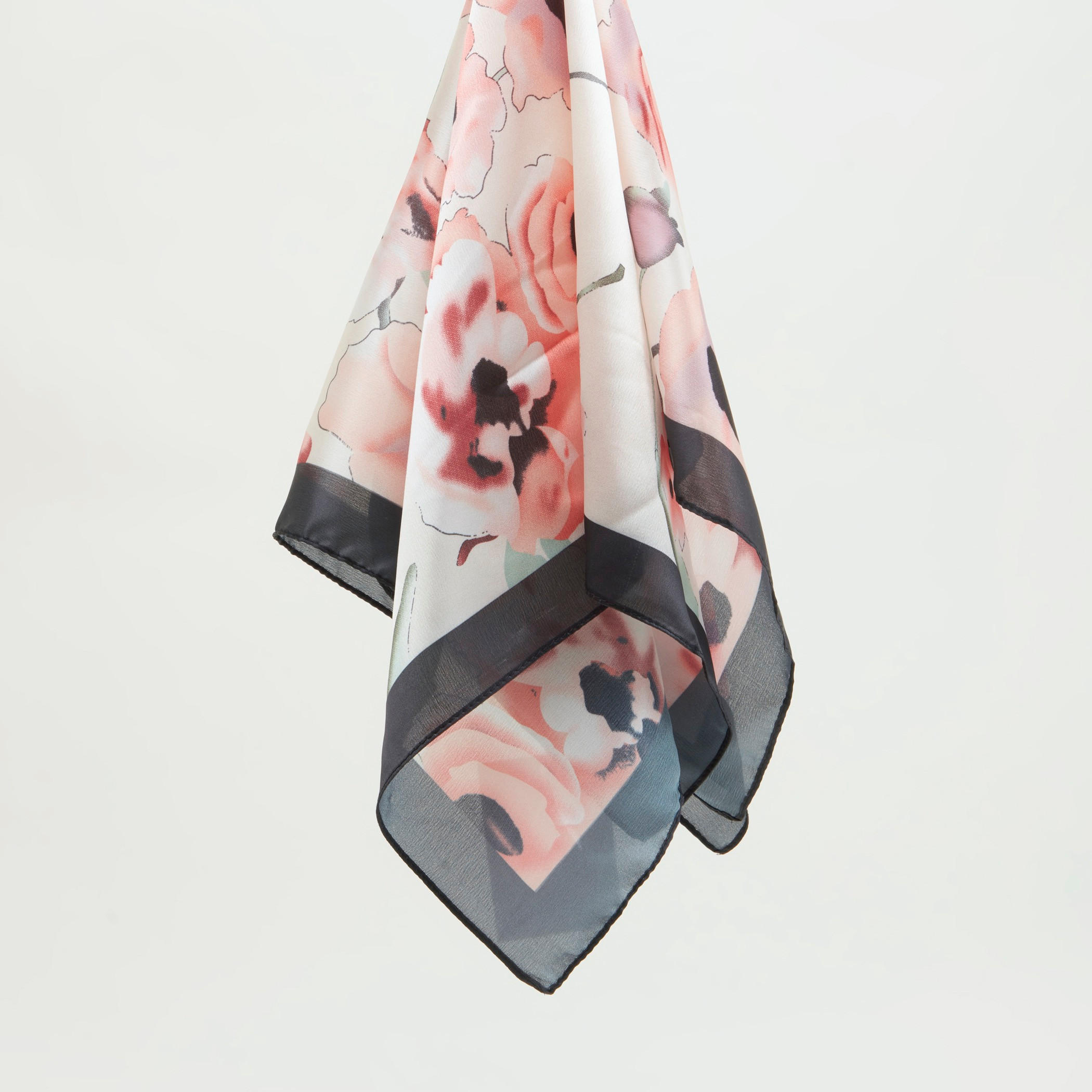 Floral Print Scarf with Contrast Border-women-clothingaccessories-scarves-image-1