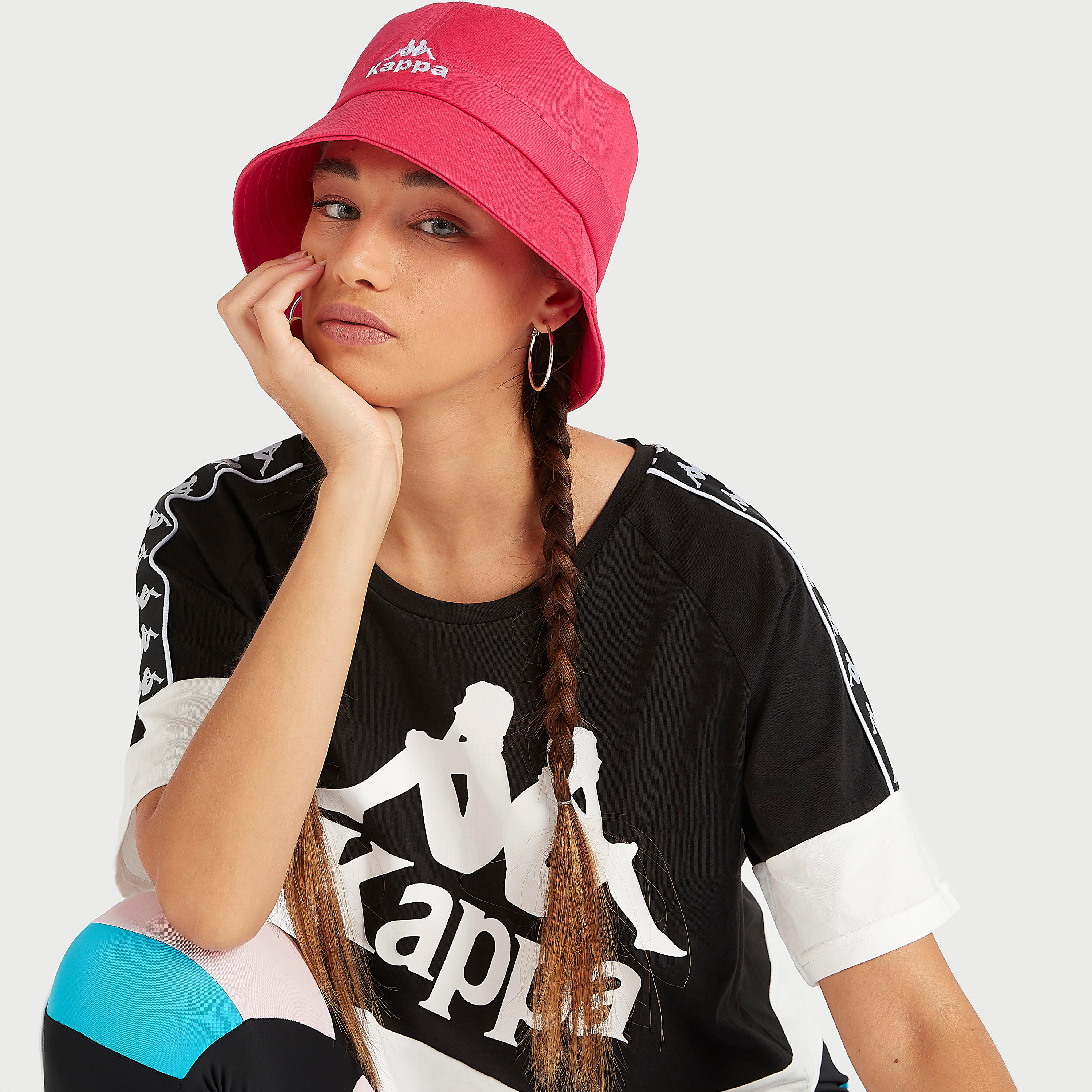 قبعة دلو بتفاصيل مغرّزة من كابا-women-clothingaccessories-capsandhats-image-2