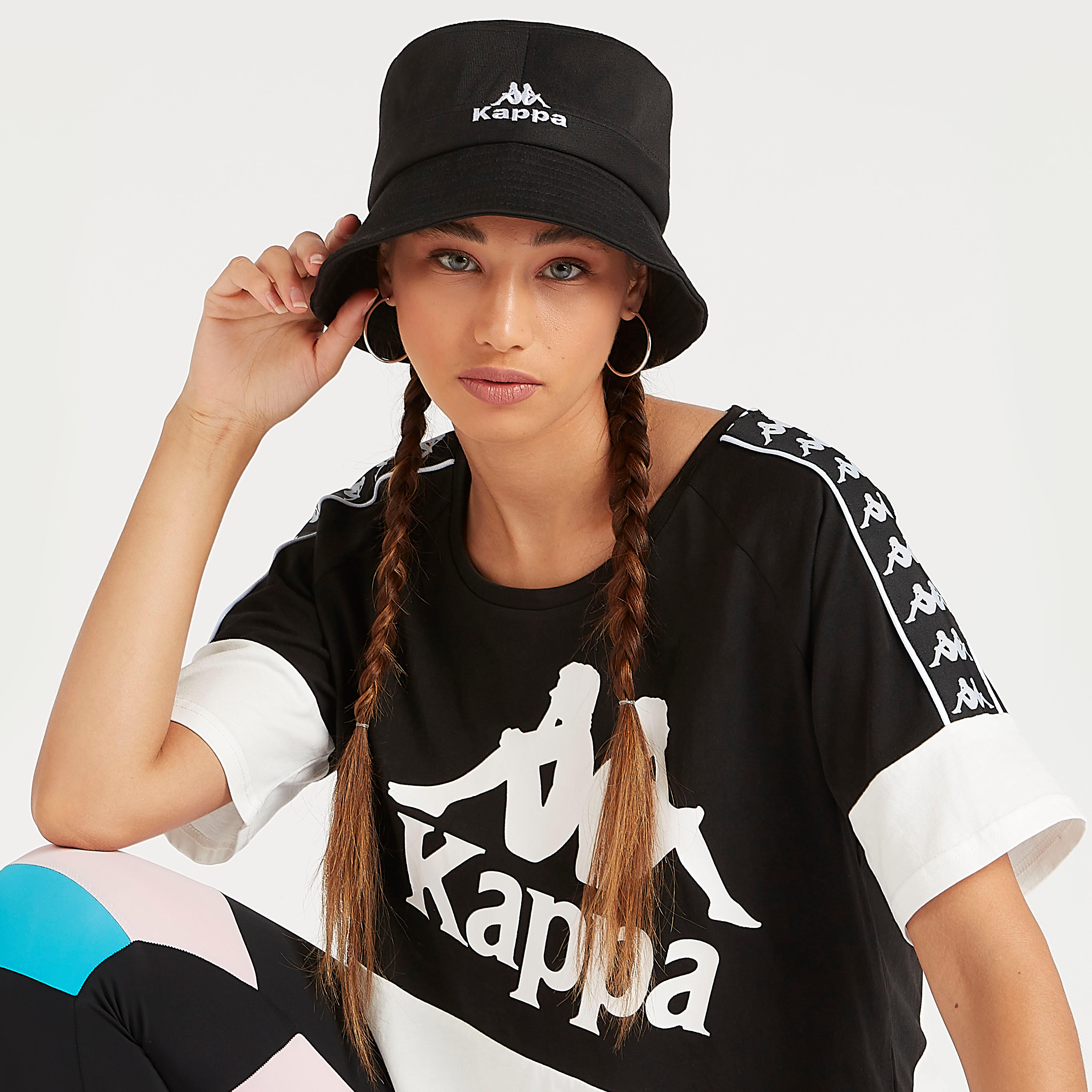 قبعة دلو بتفاصيل مغرّزة من كابا-women-clothingaccessories-capsandhats-image-2