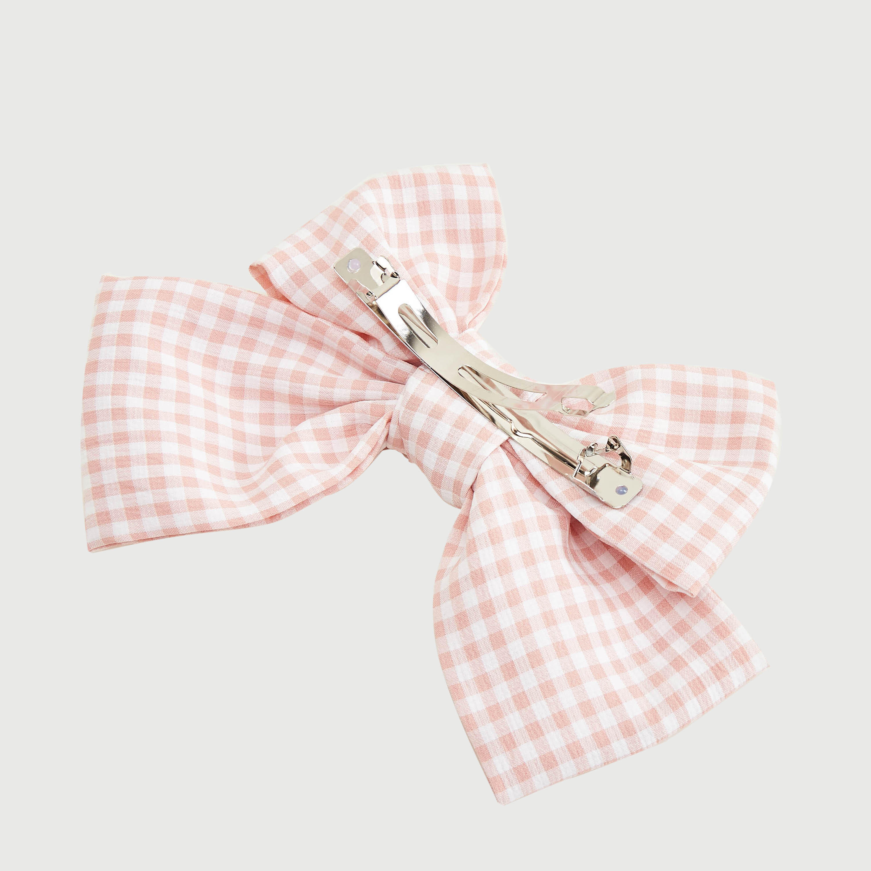 مشبك شعر كاروهات بتفاصيل فيونكة-women-hairaccessories-image-1