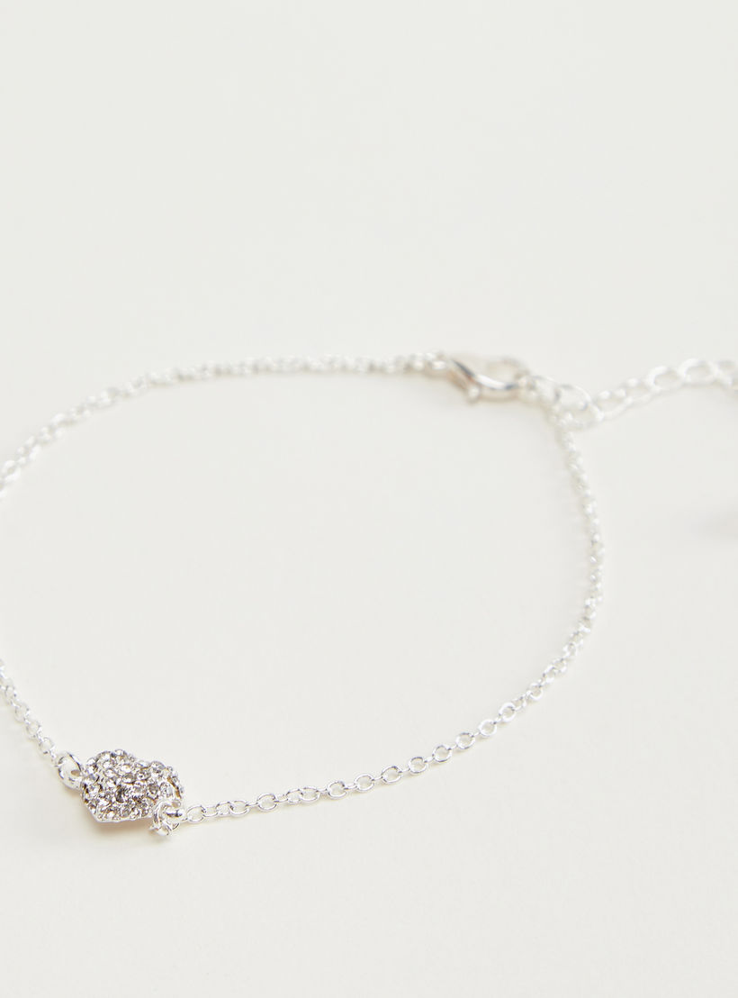 أساور مزيّنة بمشبك إغلاق - طقم من 5-women-watchesandjewellery-jewellery-banglesandbracelets-image-1