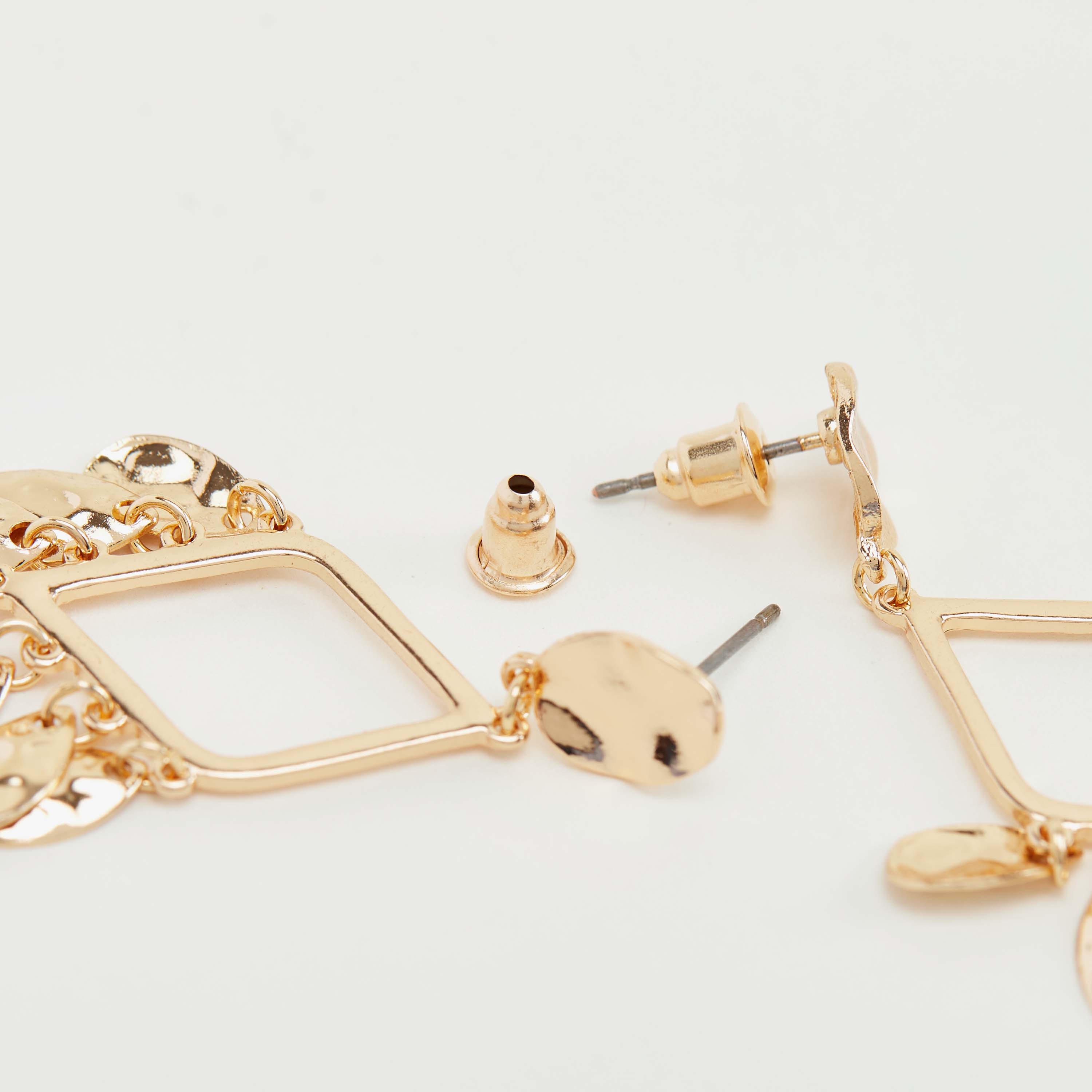 أقراط متدلية ميتاليك مزيّنة-women-watchesandjewellery-jewellery-earrings-image-2