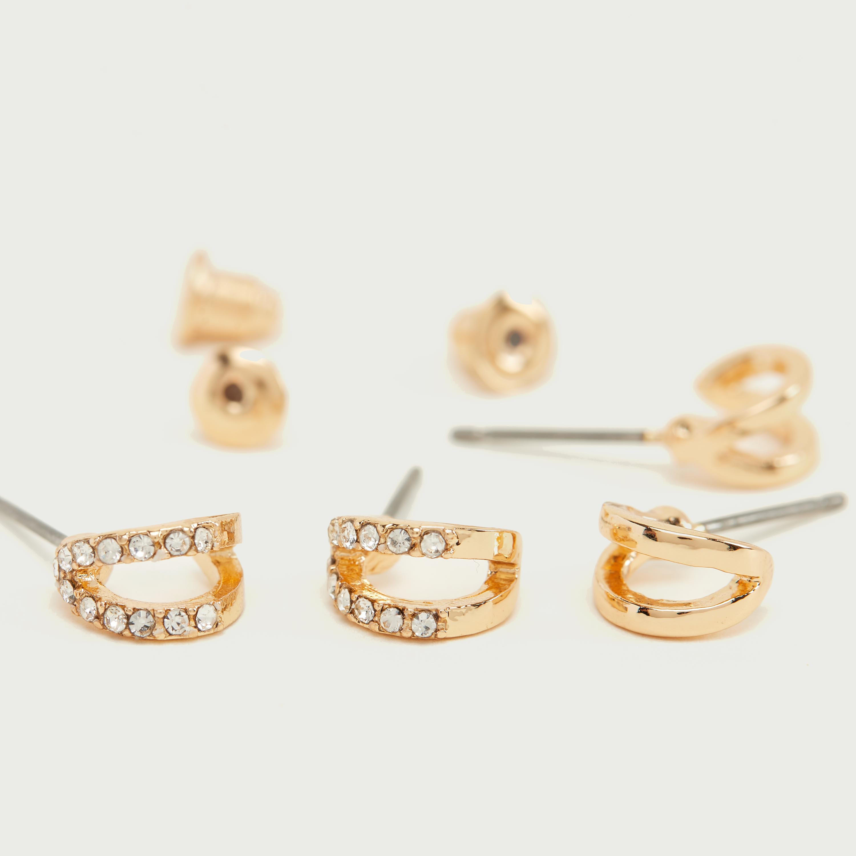 Set of 2 - Assorted Stud Earrings with Pushback Closure-women-watchesandjewellery-jewellery-earrings-image-5