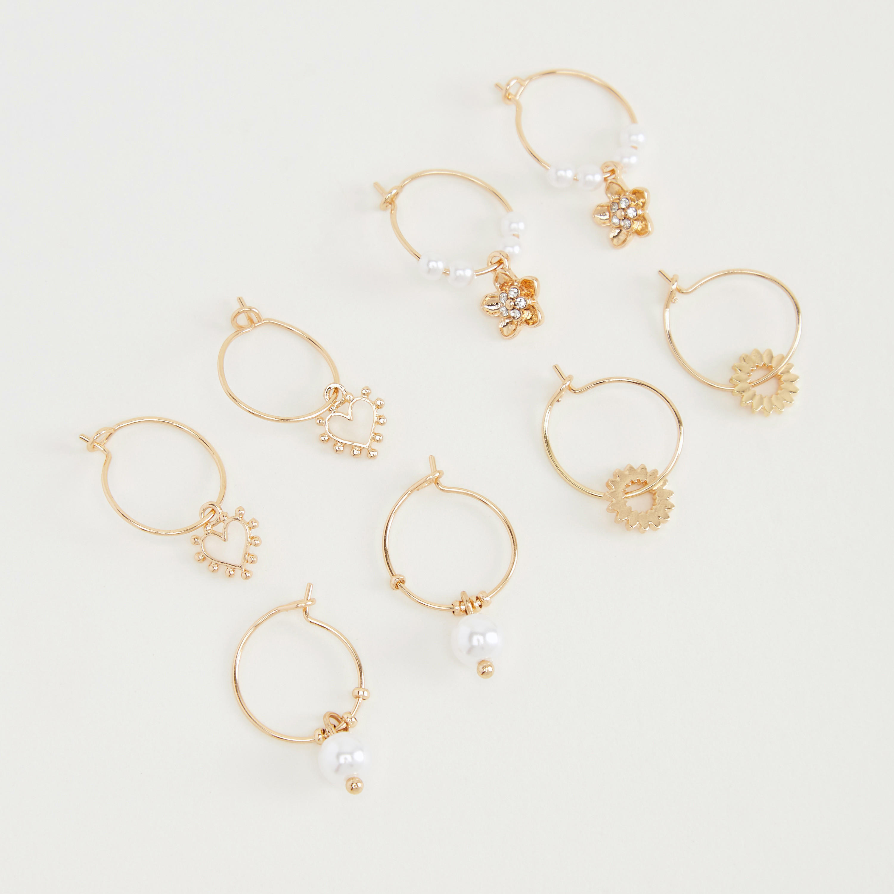 أقراط مزيّنة - طقم من 4 أزواج-women-watchesandjewellery-jewellery-earrings-image-2