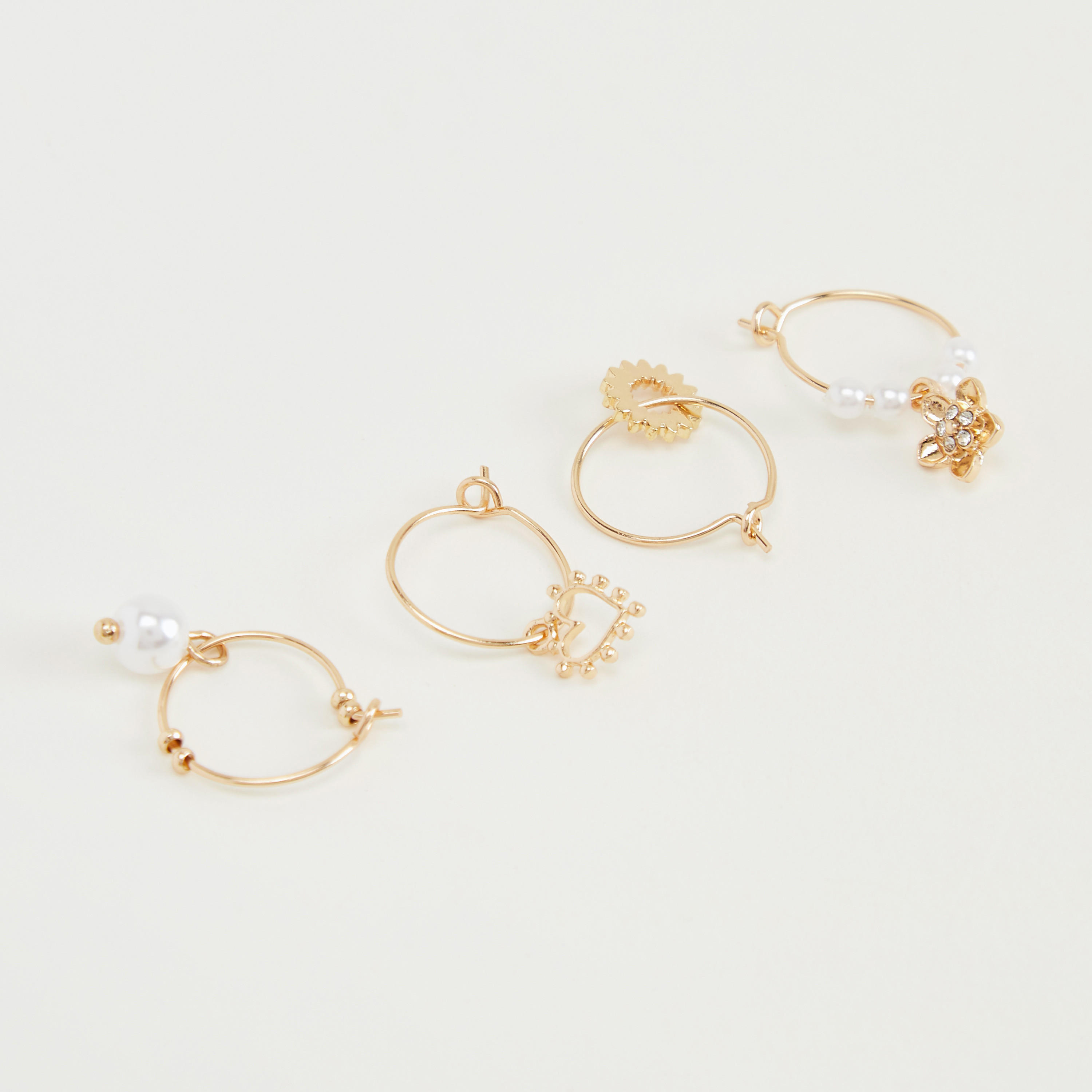 أقراط مزيّنة - طقم من 4 أزواج-women-watchesandjewellery-jewellery-earrings-image-3