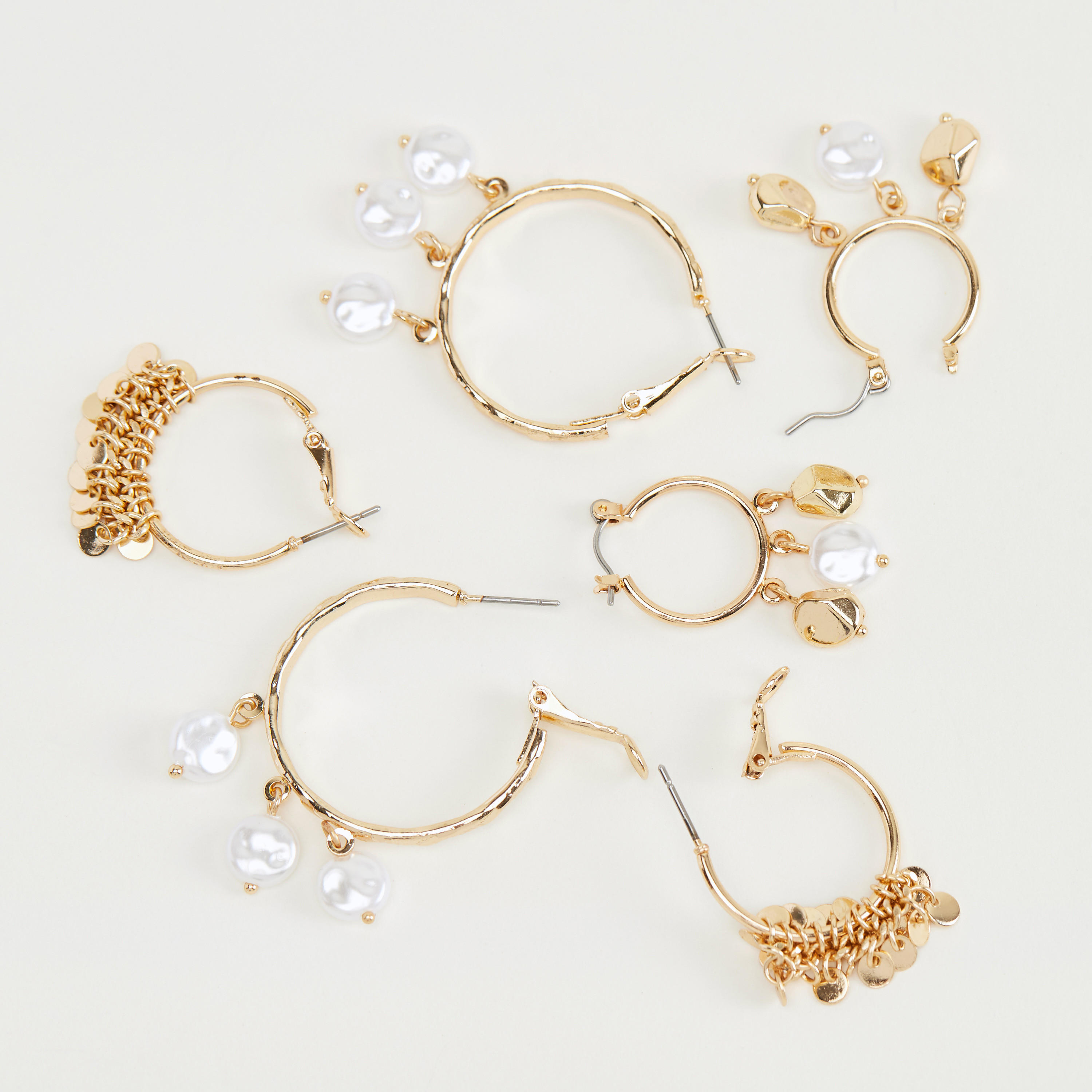 أقراط مزيّنة - طقم من 3 أزواج-women-watchesandjewellery-jewellery-earrings-image-4