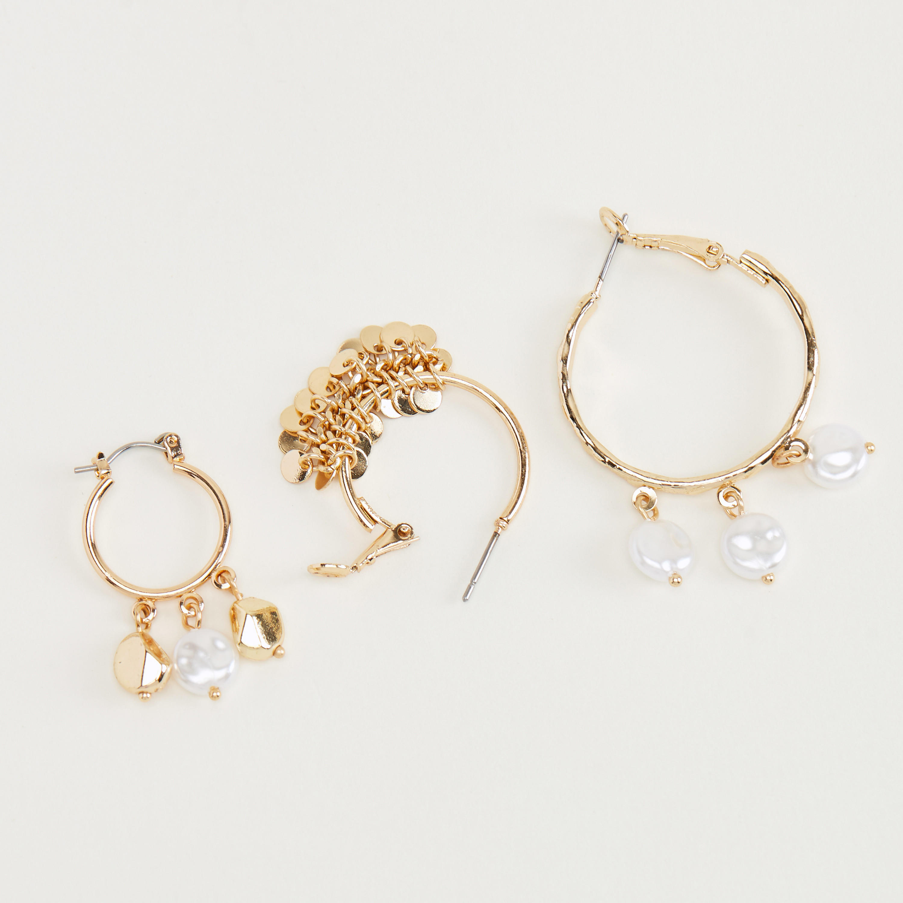 أقراط مزيّنة - طقم من 3 أزواج-women-watchesandjewellery-jewellery-earrings-image-5