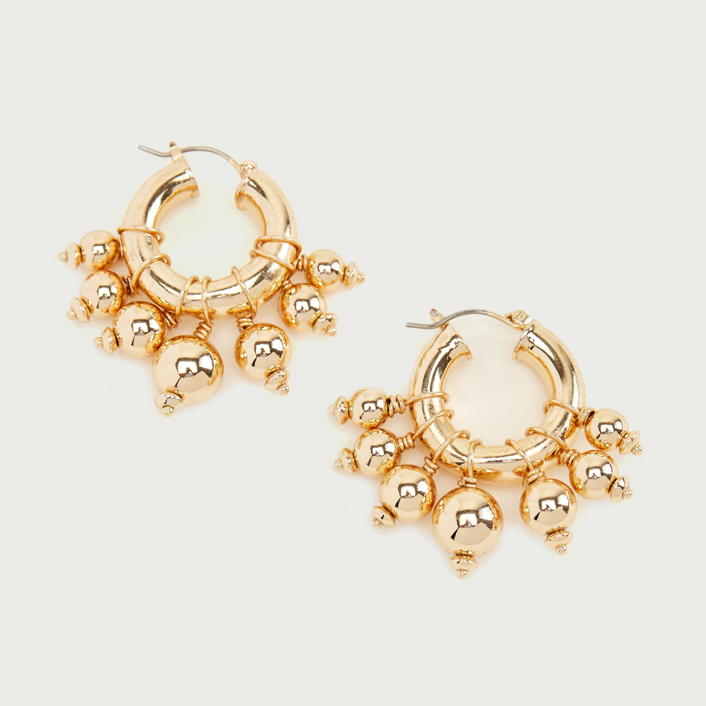 حلقان متدليّة مزيّنة بحلقة إغلاق-women-watchesandjewellery-jewellery-earrings-image-3