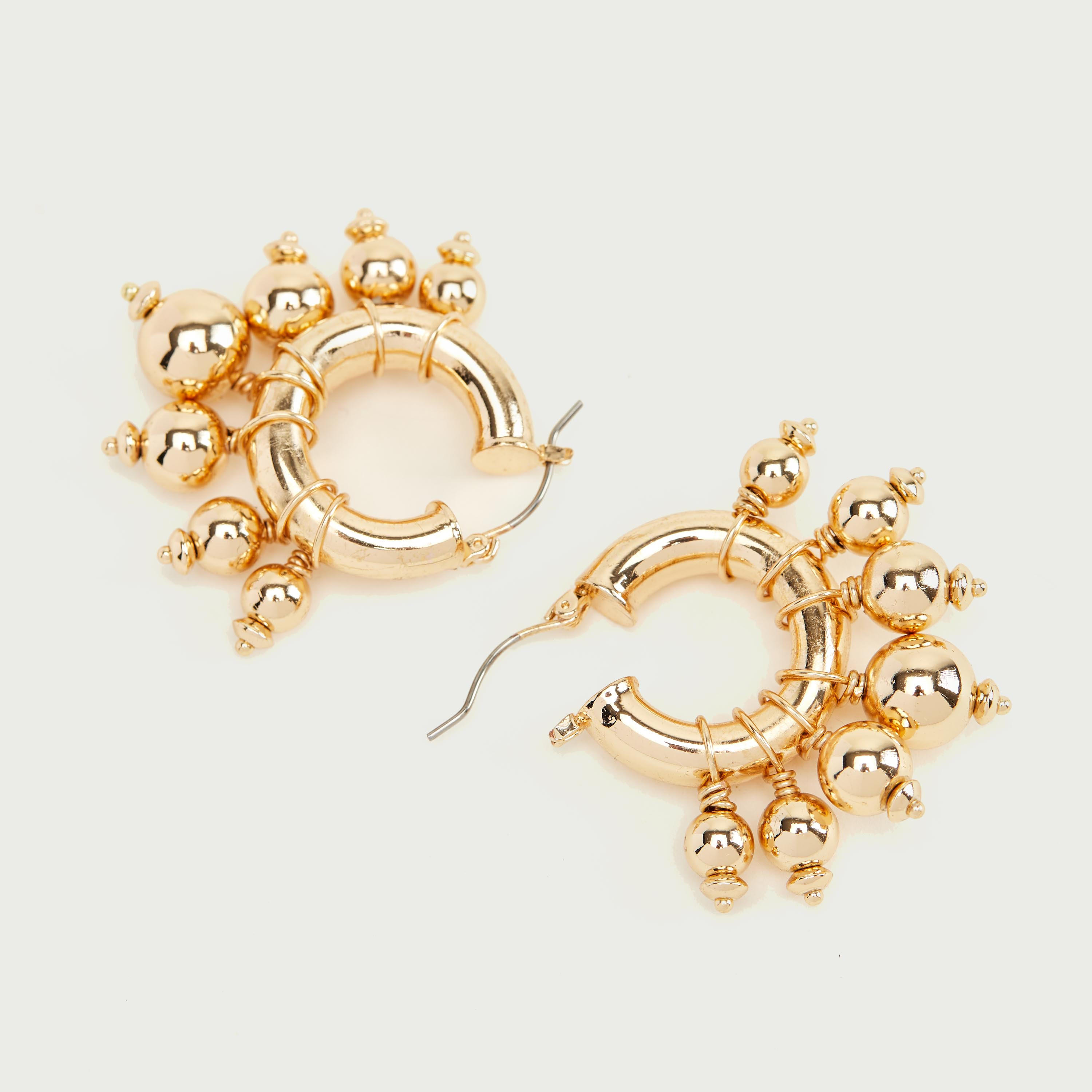 حلقان متدليّة مزيّنة بحلقة إغلاق-women-watchesandjewellery-jewellery-earrings-image-4