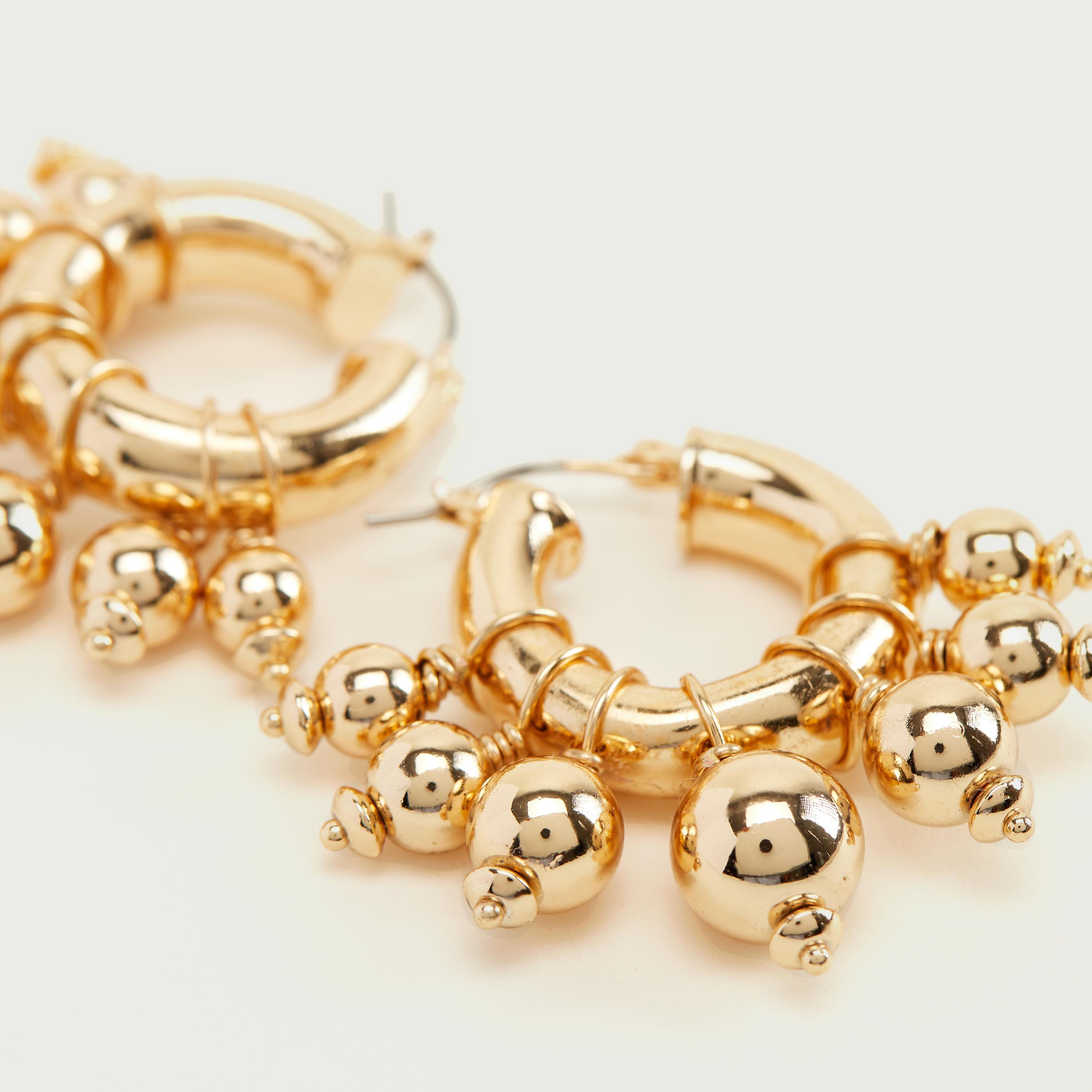 حلقان متدليّة مزيّنة بحلقة إغلاق-women-watchesandjewellery-jewellery-earrings-image-5
