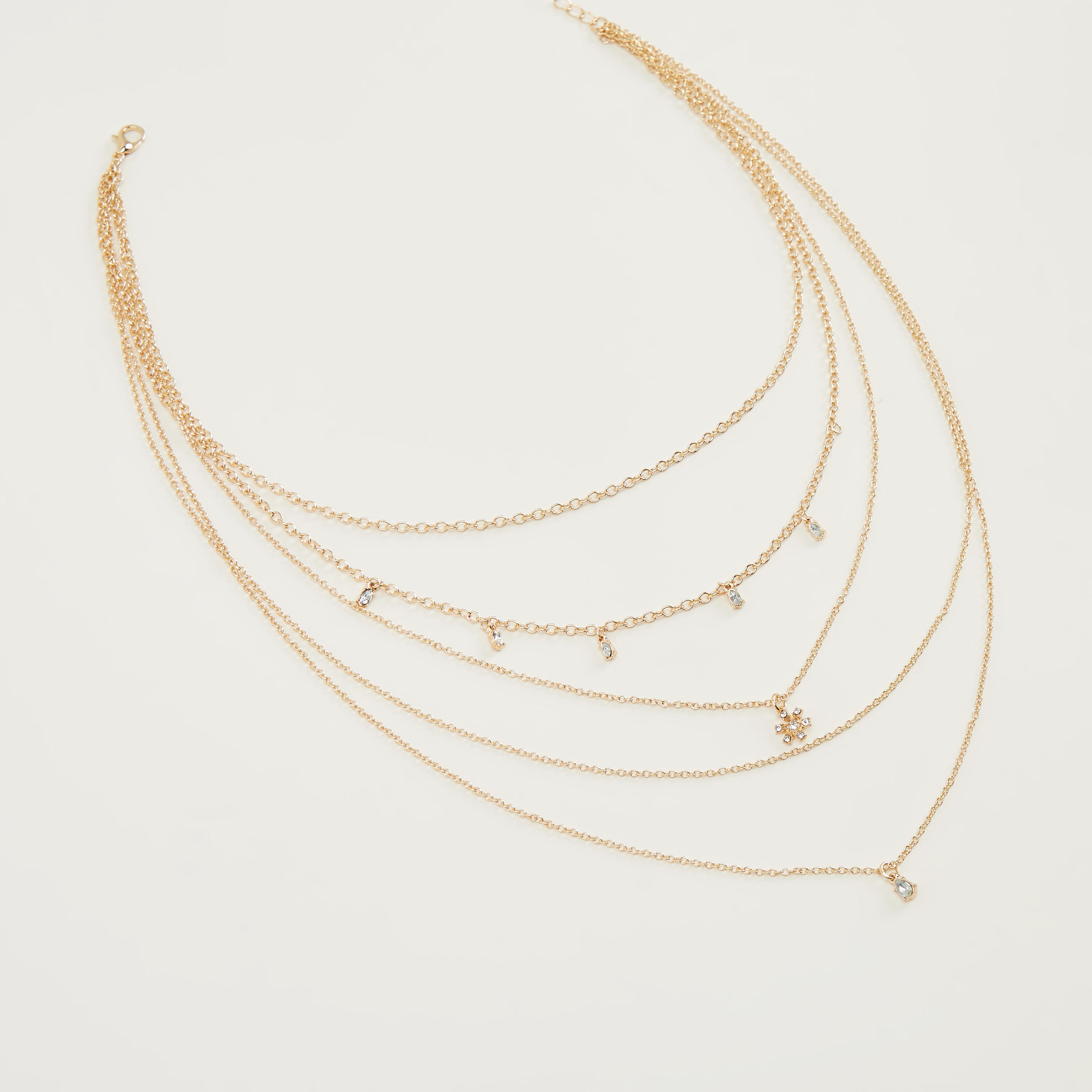 قلادة متعدّدة الطبقات مزيّنة بمشبك إغلاق-women-watchesandjewellery-jewellery-necklacesandpendants-image-4
