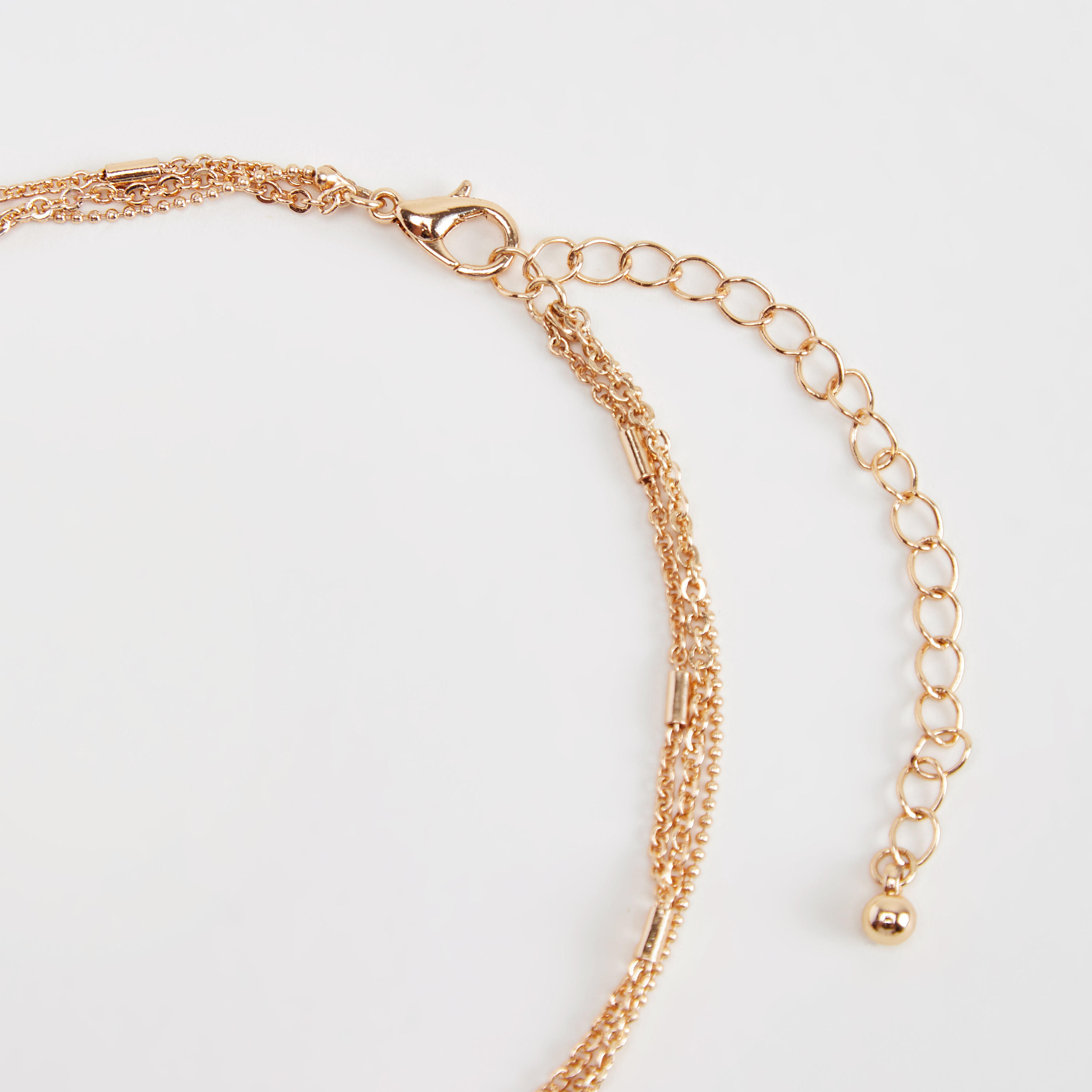 عقد بدلّاية مزينة متعدد الطبقات مع مشبك إغلاق-women-watchesandjewellery-jewellery-necklacesandpendants-image-5
