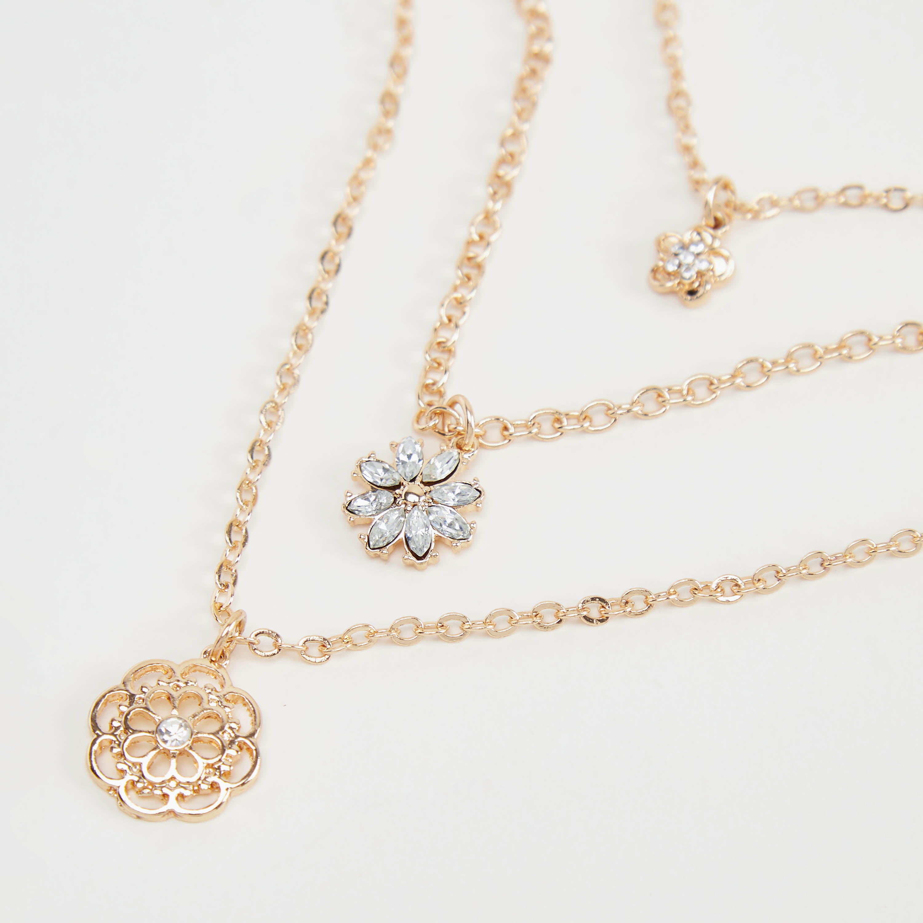 عقد مزيّن متعدّد الطبقات بمشبك إغلاق-women-watchesandjewellery-jewellery-necklacesandpendants-image-3
