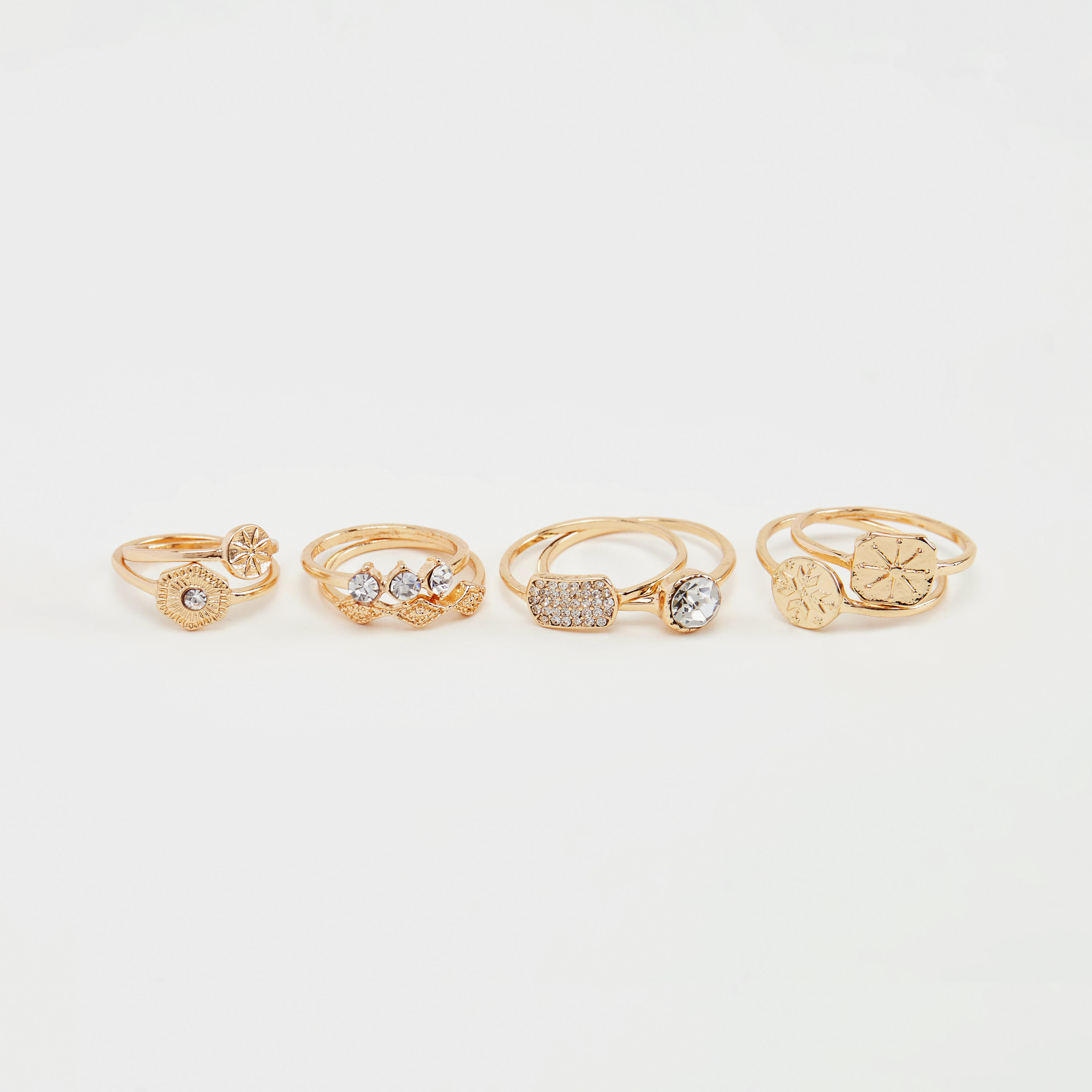 خواتم مزيّنة - طقم من 8 قطع-women-watchesandjewellery-jewellery-rings-image-6