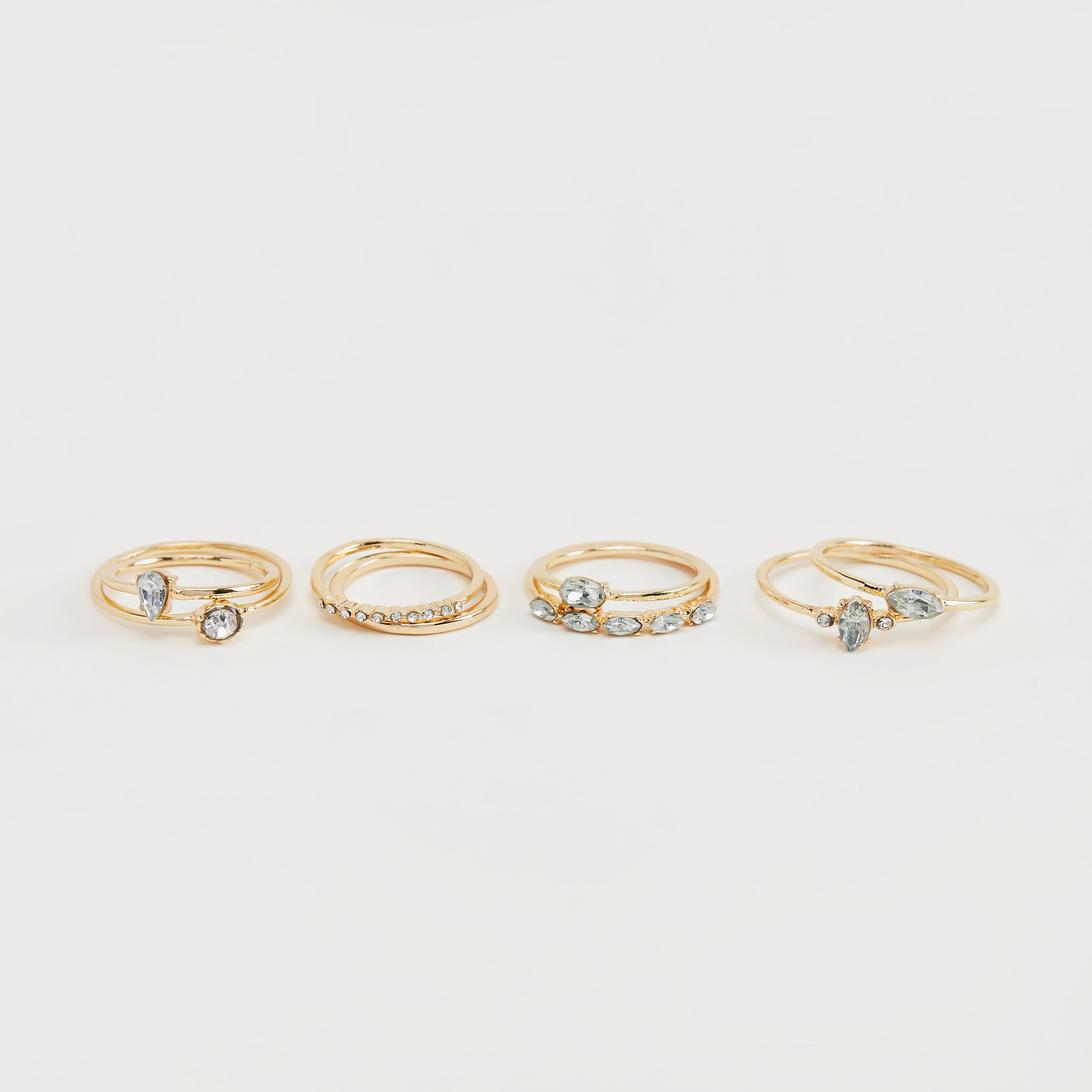 خواتم مزيّنة - طقم من 8 قطع-women-watchesandjewellery-jewellery-rings-image-1