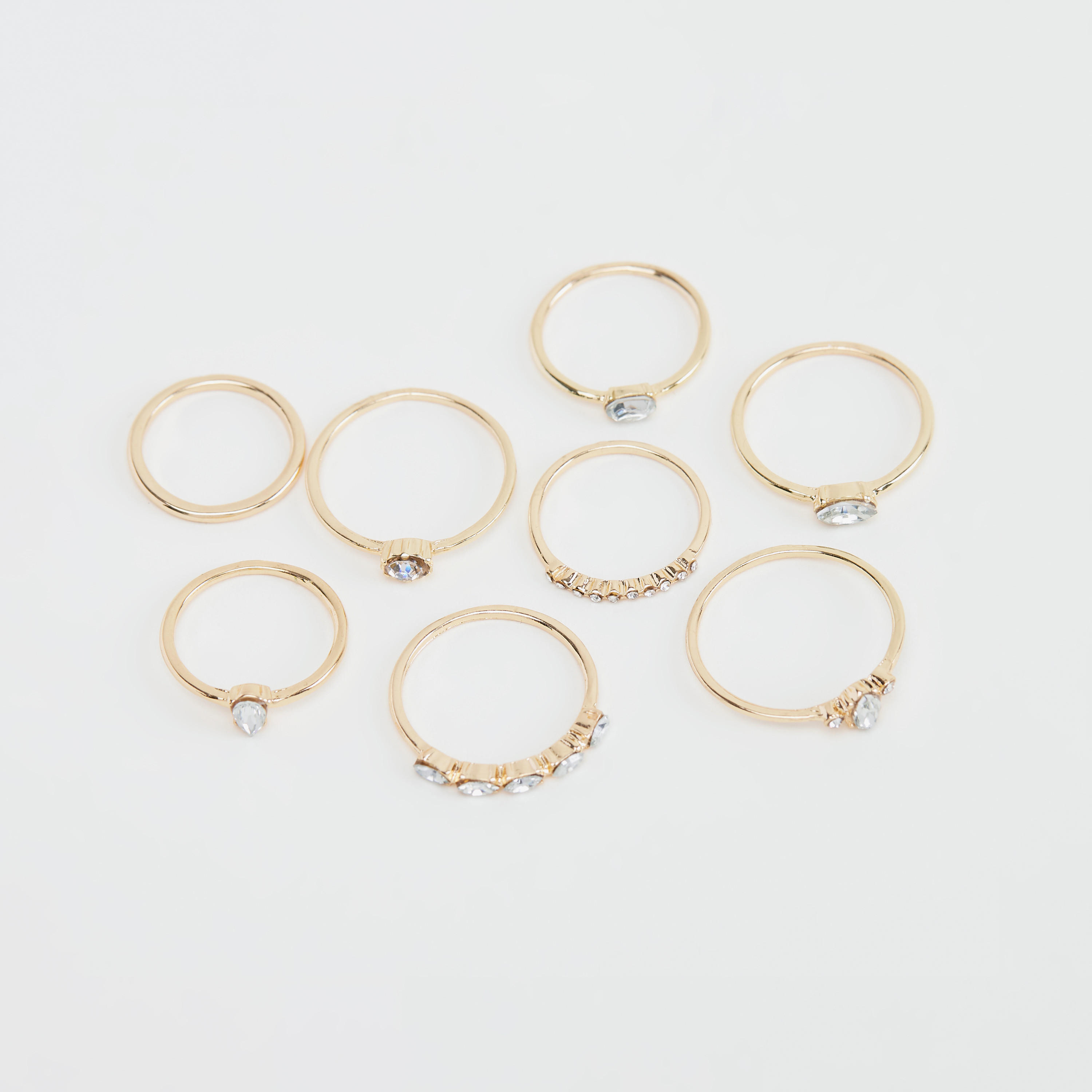 خواتم مزيّنة - طقم من 8 قطع-women-watchesandjewellery-jewellery-rings-image-3