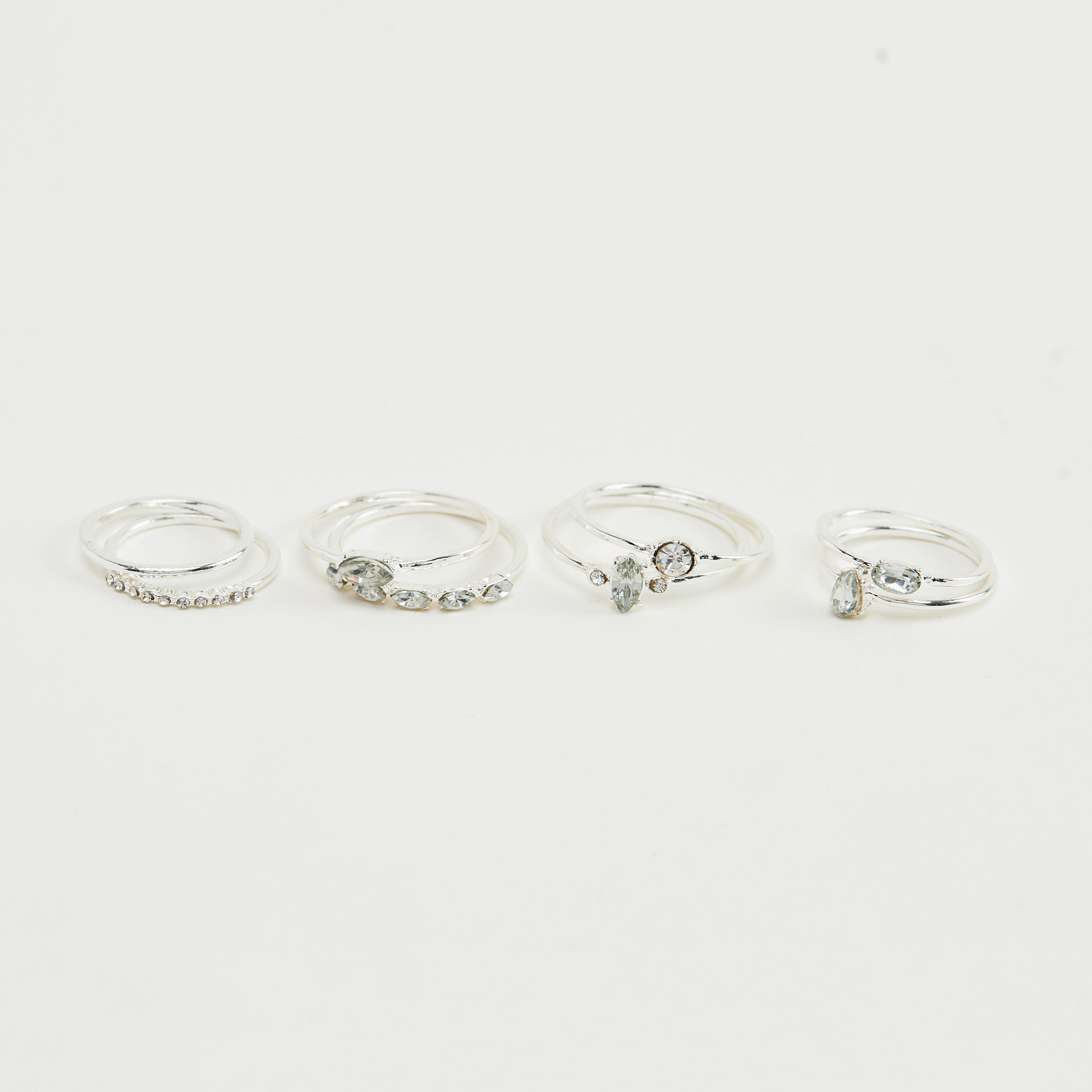 Set of 8 - Embellished Finger Ring-women-watchesandjewellery-jewellery-rings-image-1
