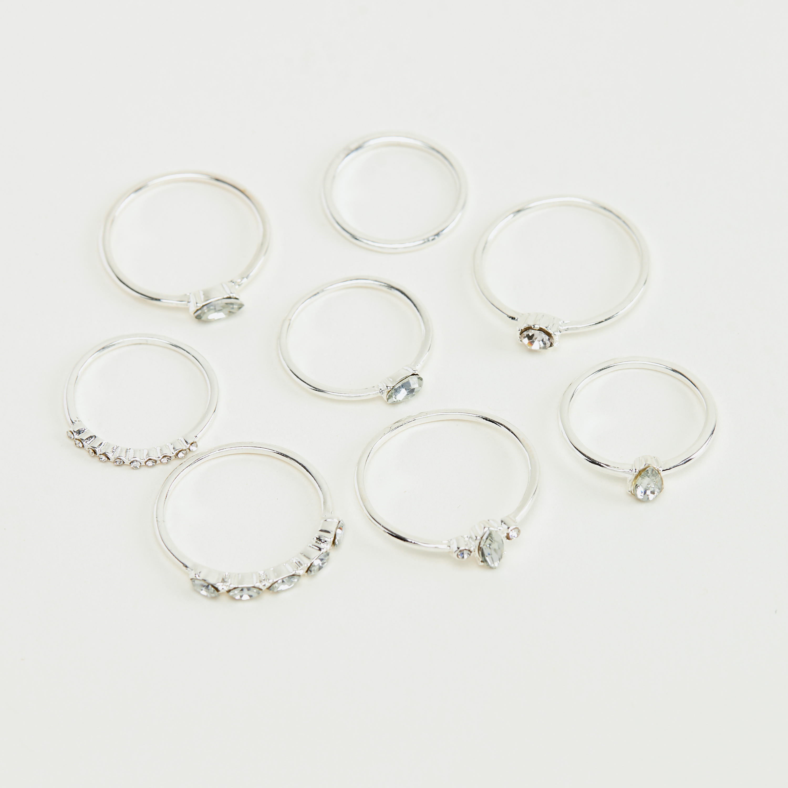 Set of 8 - Embellished Finger Ring-women-watchesandjewellery-jewellery-rings-image-3