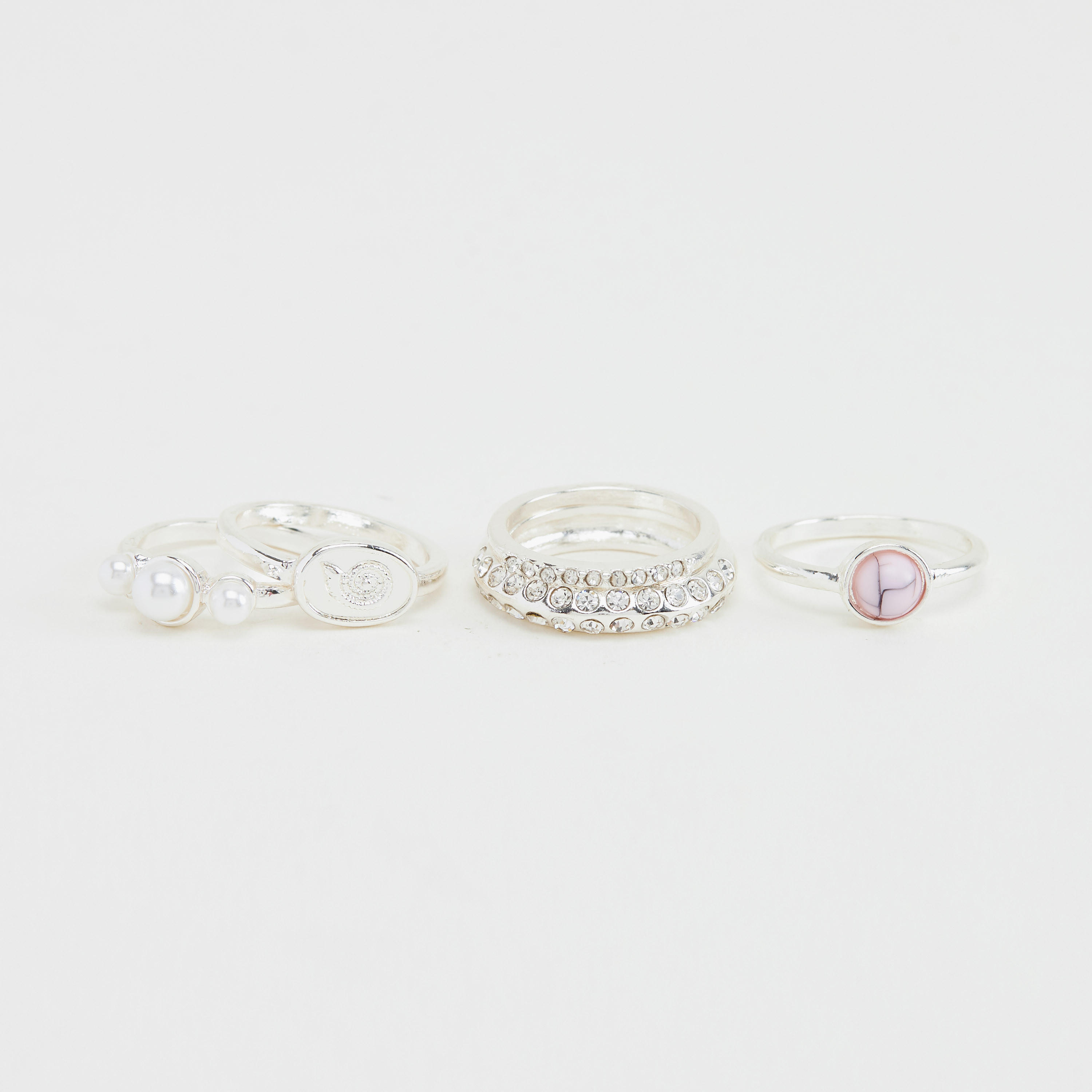 خواتم مزيّنة - طقم من 5 قطع-women-watchesandjewellery-jewellery-rings-image-1