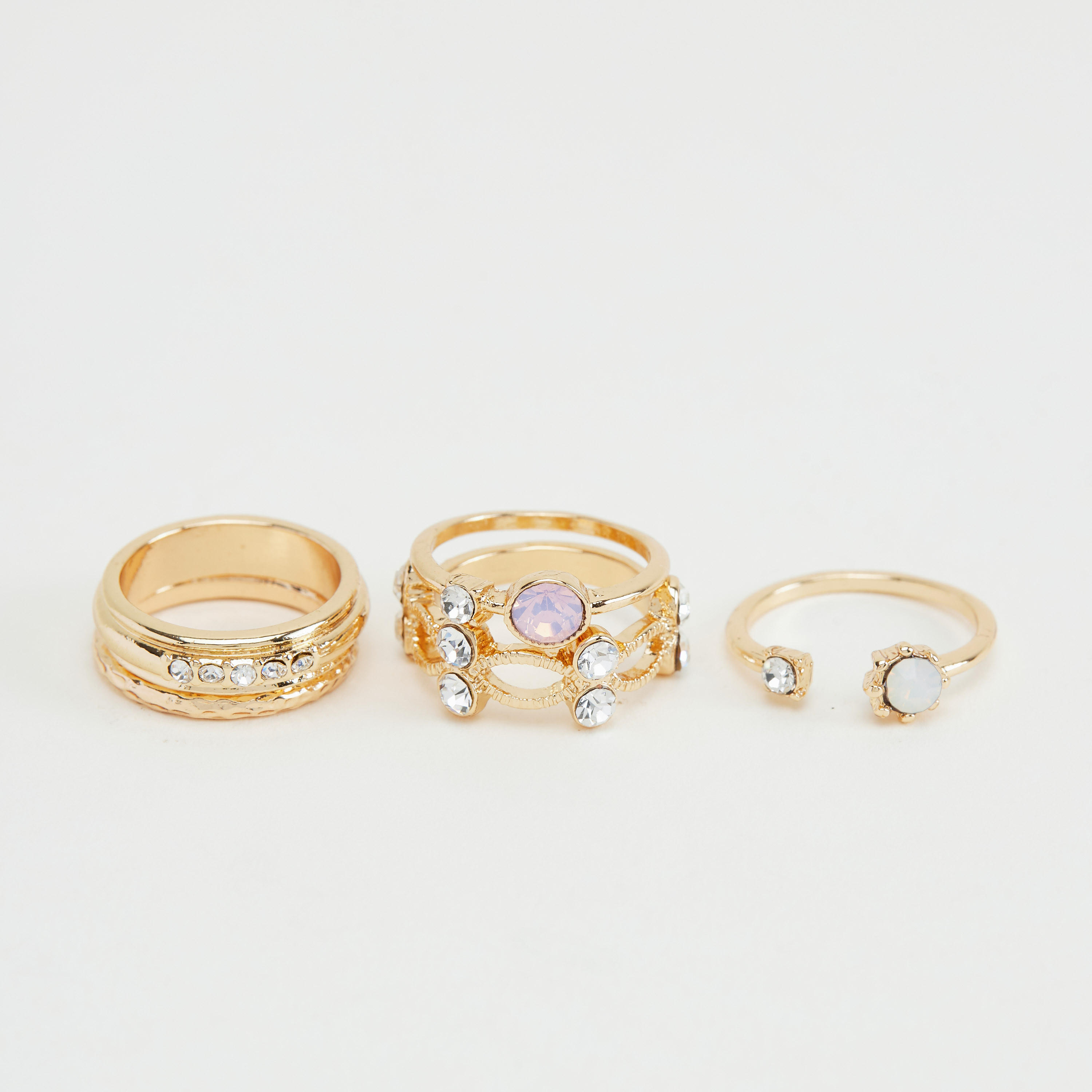 Set of 5 - Embellished Finger Ring-women-watchesandjewellery-jewellery-rings-image-1