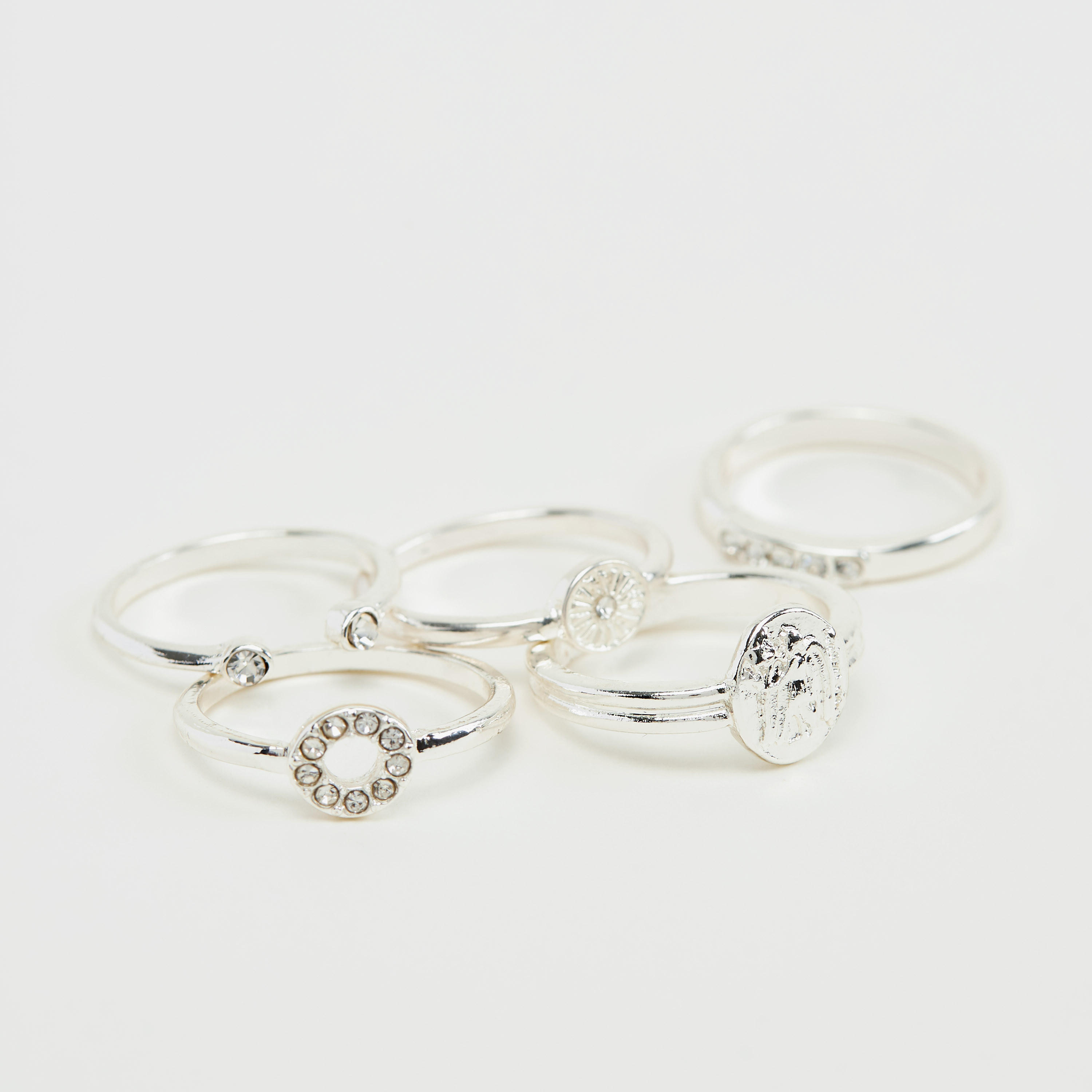 خواتم مزيّنة - طقم من 5 قطع-women-watchesandjewellery-jewellery-rings-image-4