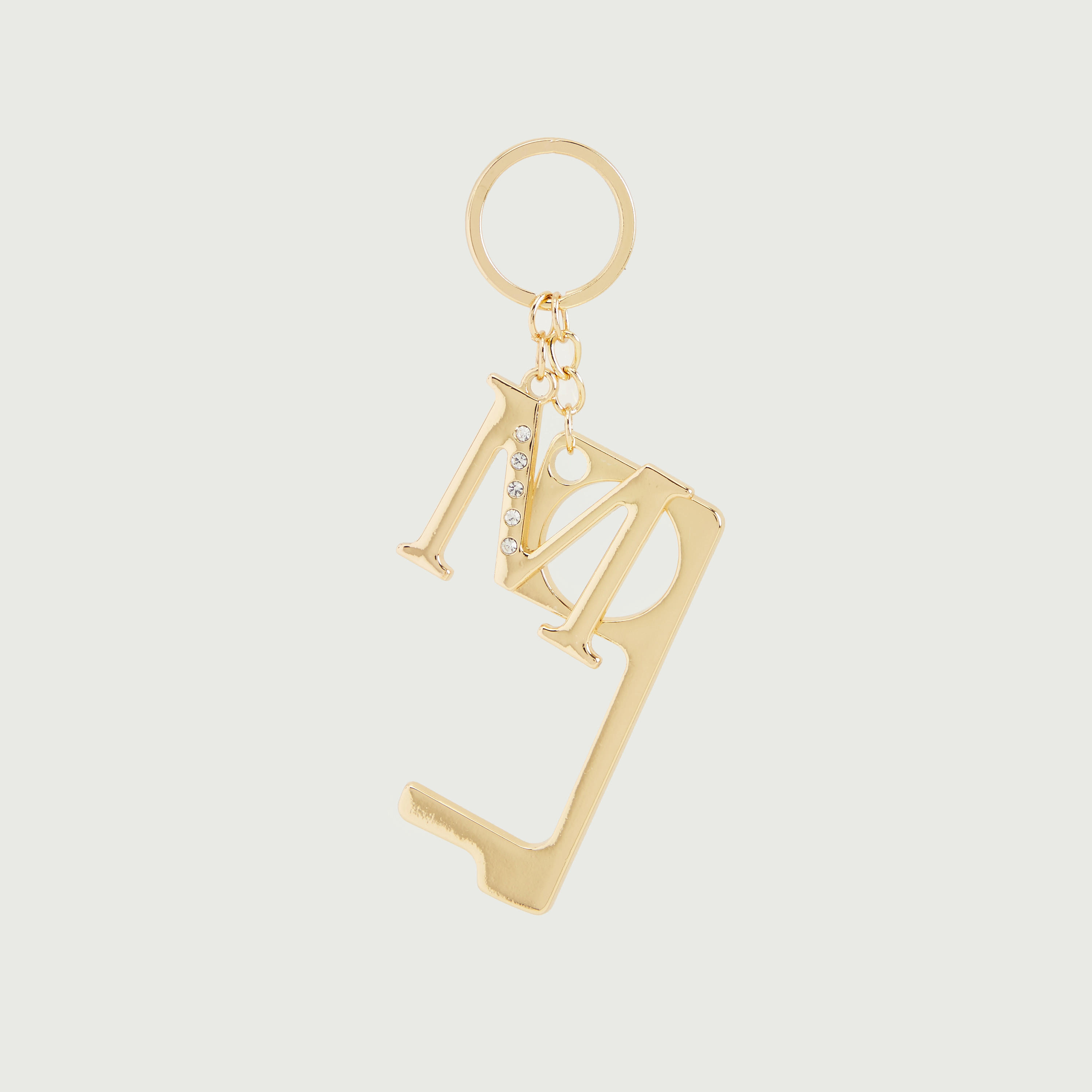 سلسلة مفاتيح حروف أبجدية مزيّنة مع فاتح أبواب بدون لمس من جلوو-women-clothingaccessories-novelties-image-1