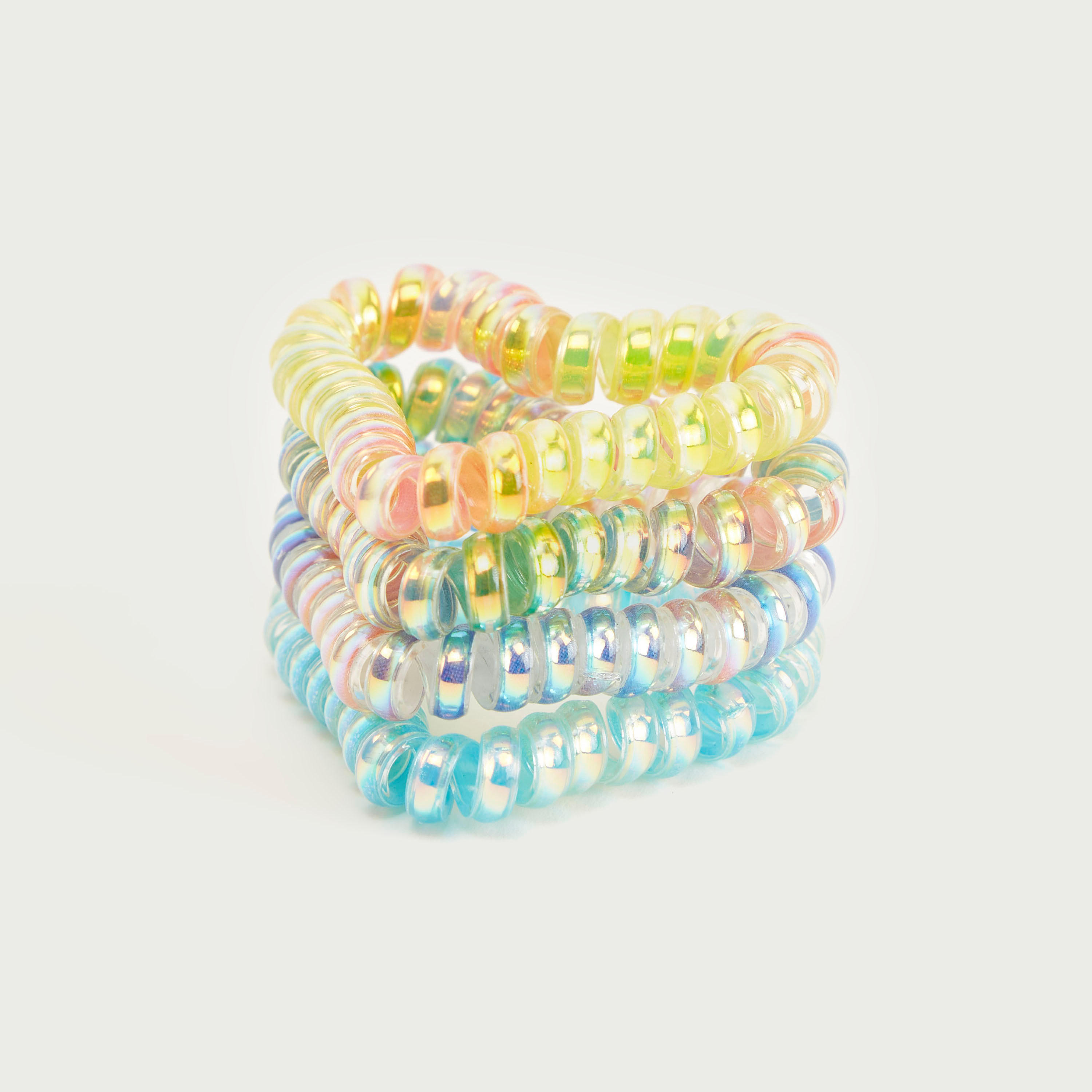 ربطة شعر على شكل قلب جلو أومبر - طقم من 4 قطع-women-hairaccessories-image-1