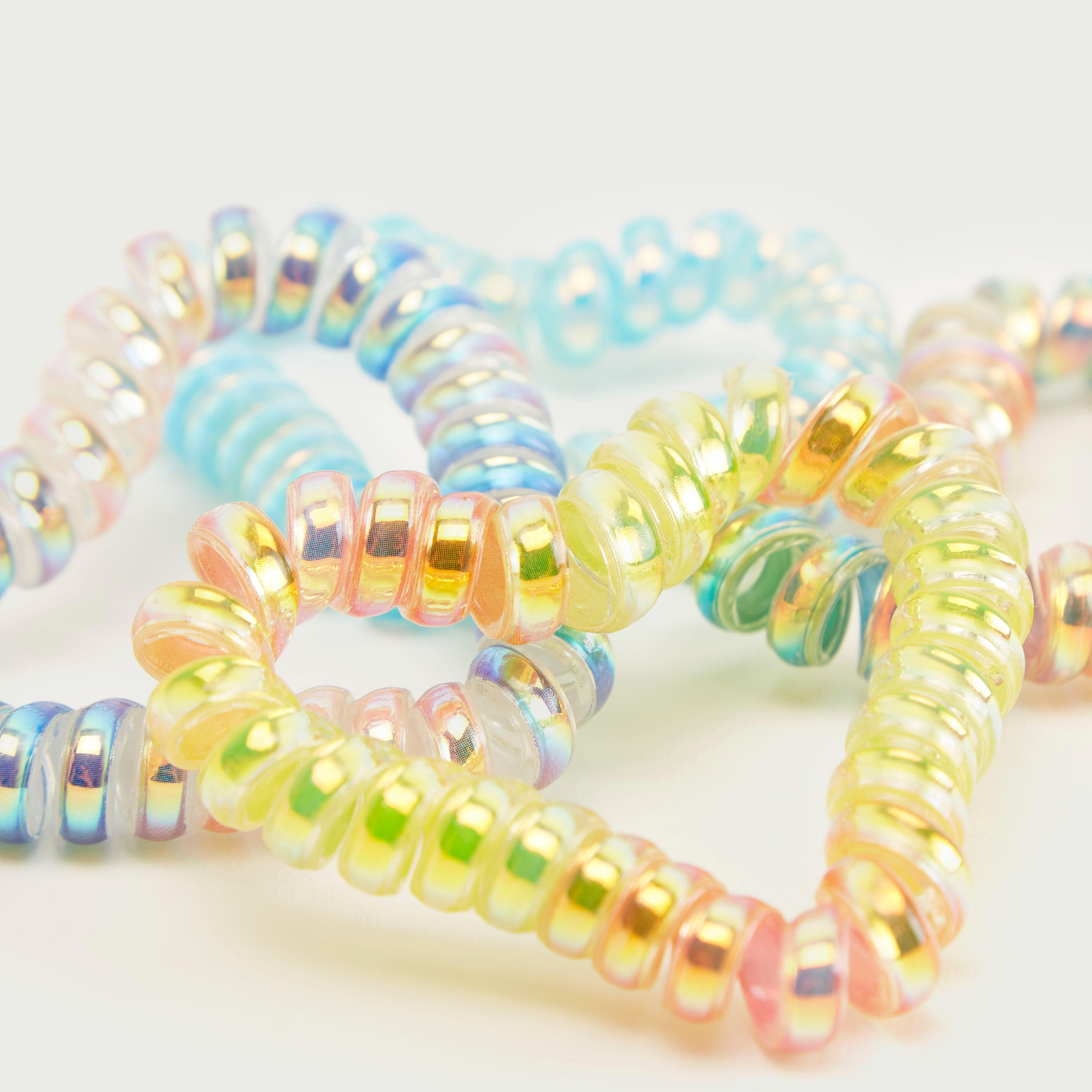 ربطة شعر على شكل قلب جلو أومبر - طقم من 4 قطع-women-hairaccessories-image-3