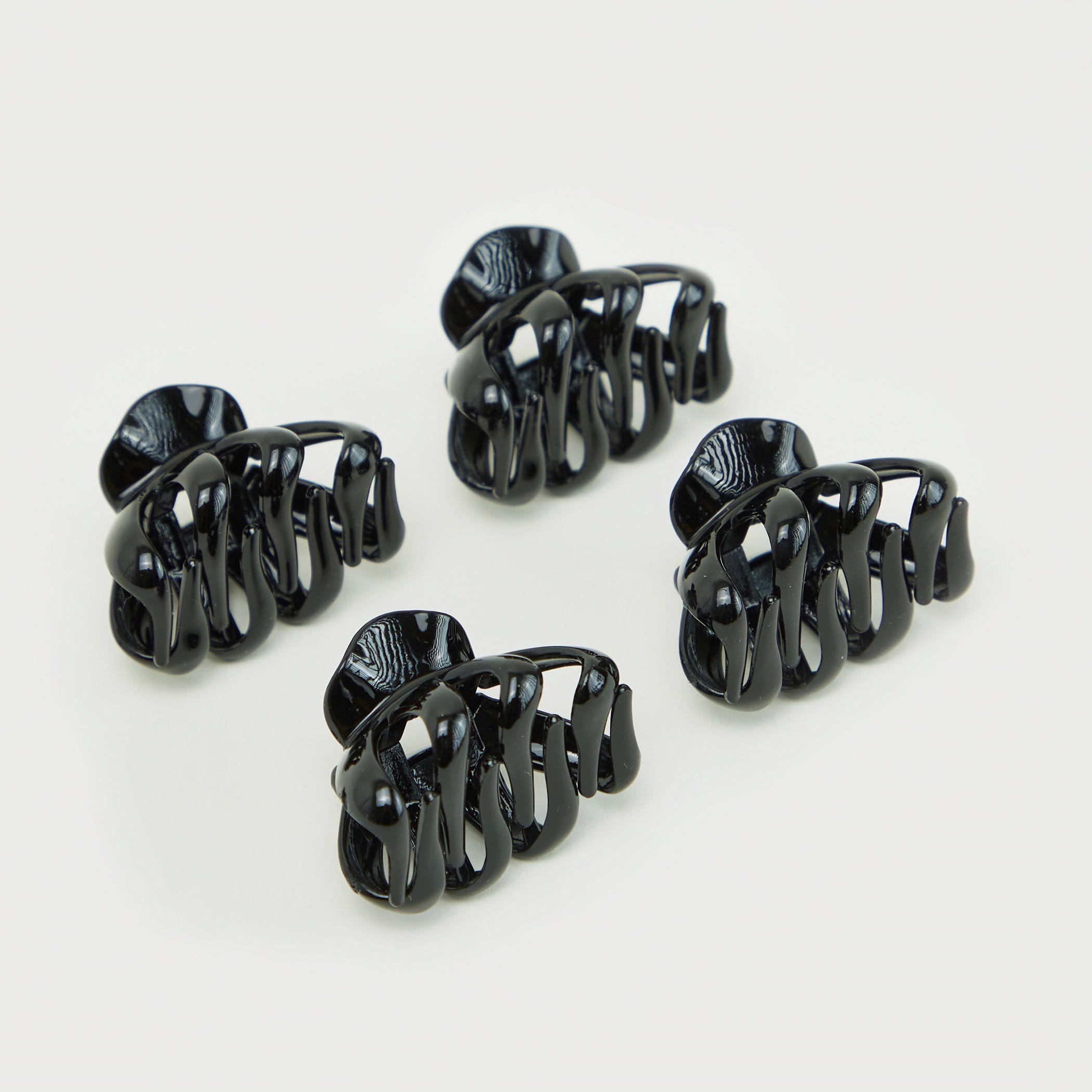مشابك شعر سادة من جلوو - طقم من 4 قطع-women-hairaccessories-clips-image-1