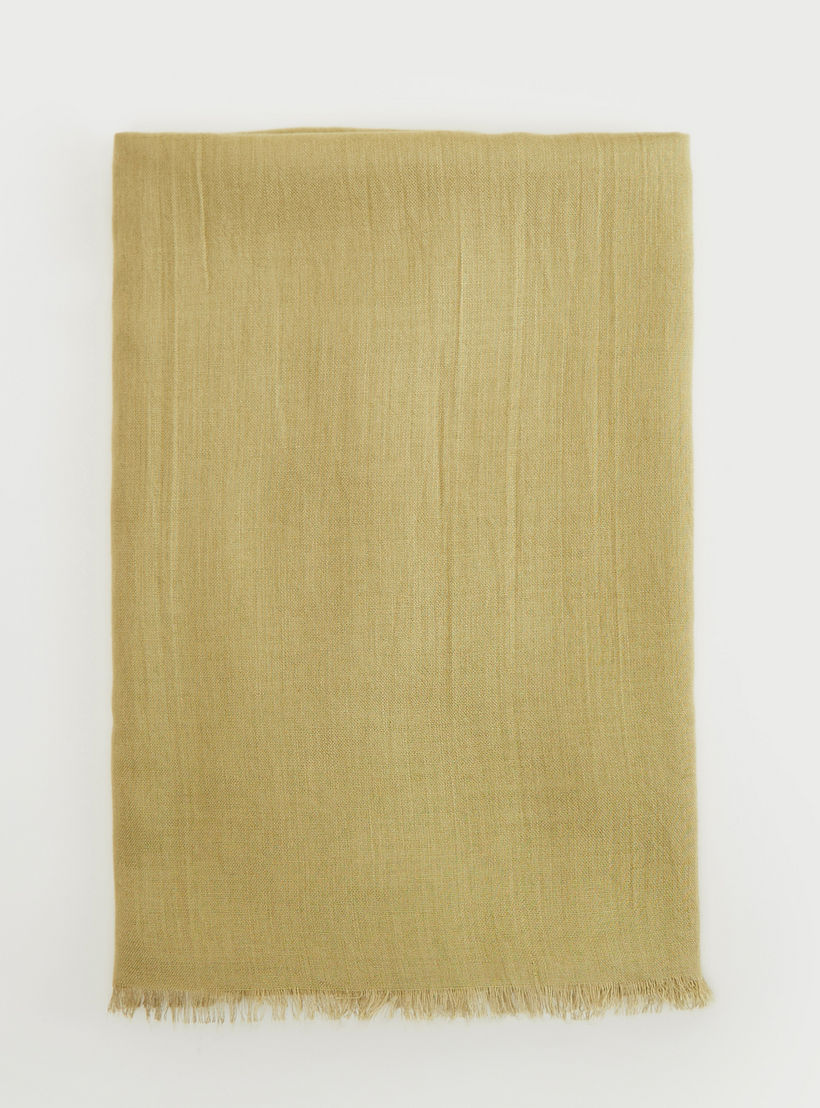 Gloo Solid Scarf with Frayed Edges-women-clothingaccessories-scarves-image-3