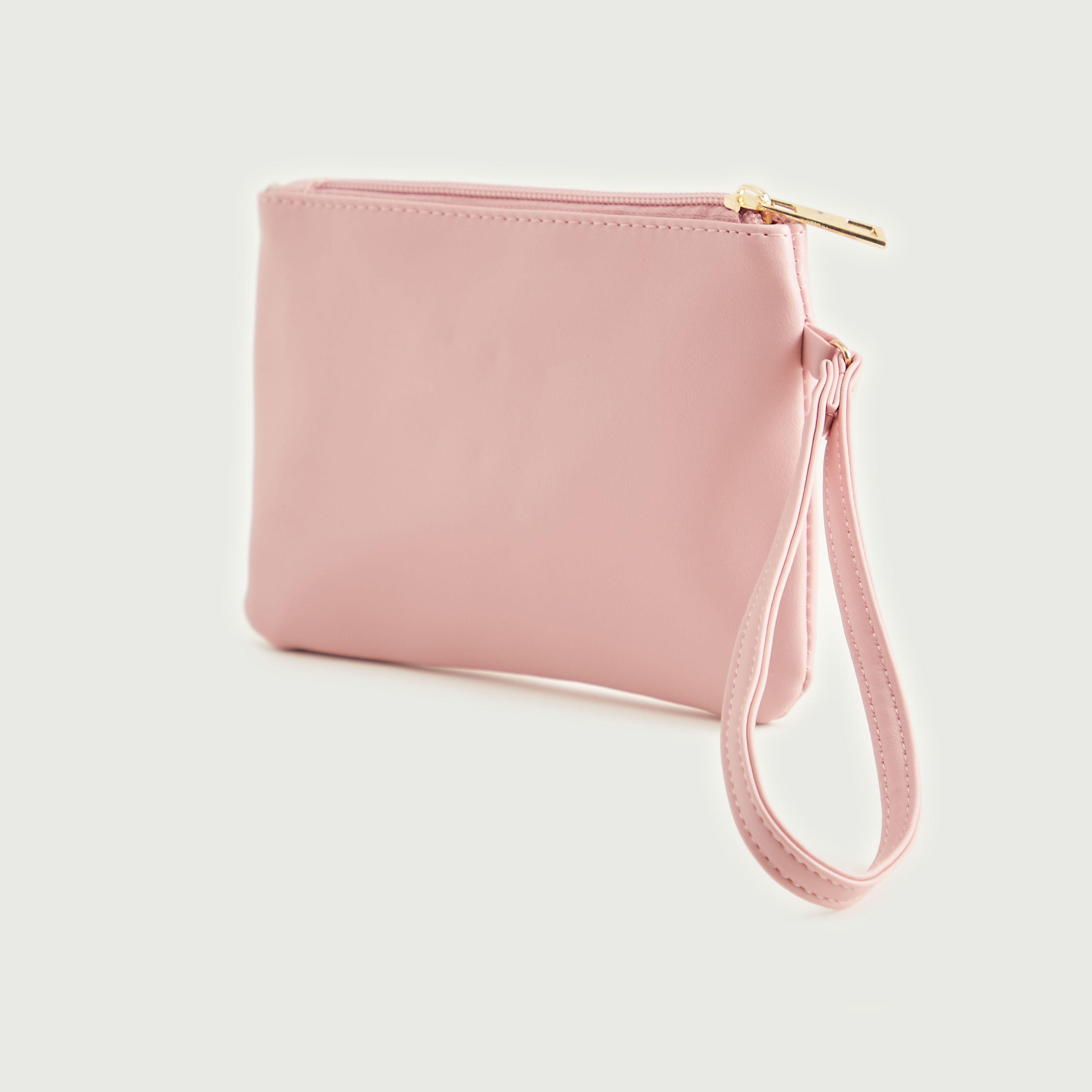 شنطة صغيرة بتصيميم حرف أف مرصّع مع سوار وسحّاب إغلاق من جلو-women-bagsandwallets-wallets-image-2