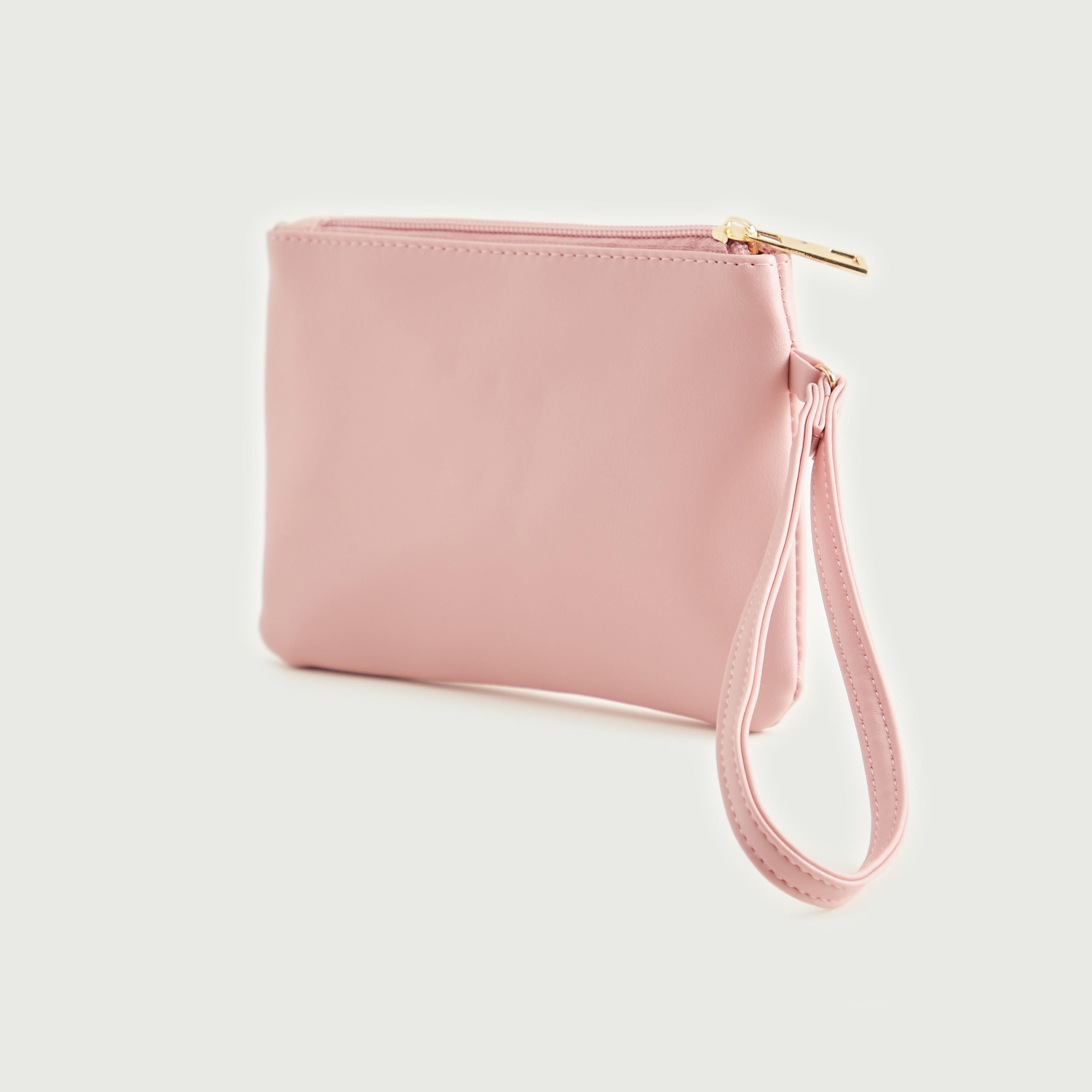 شنطة صغيرة بتصيميم حرف جي مرصّع مع سوار وسحّاب إغلاق من جلو-women-bagsandwallets-wallets-image-2