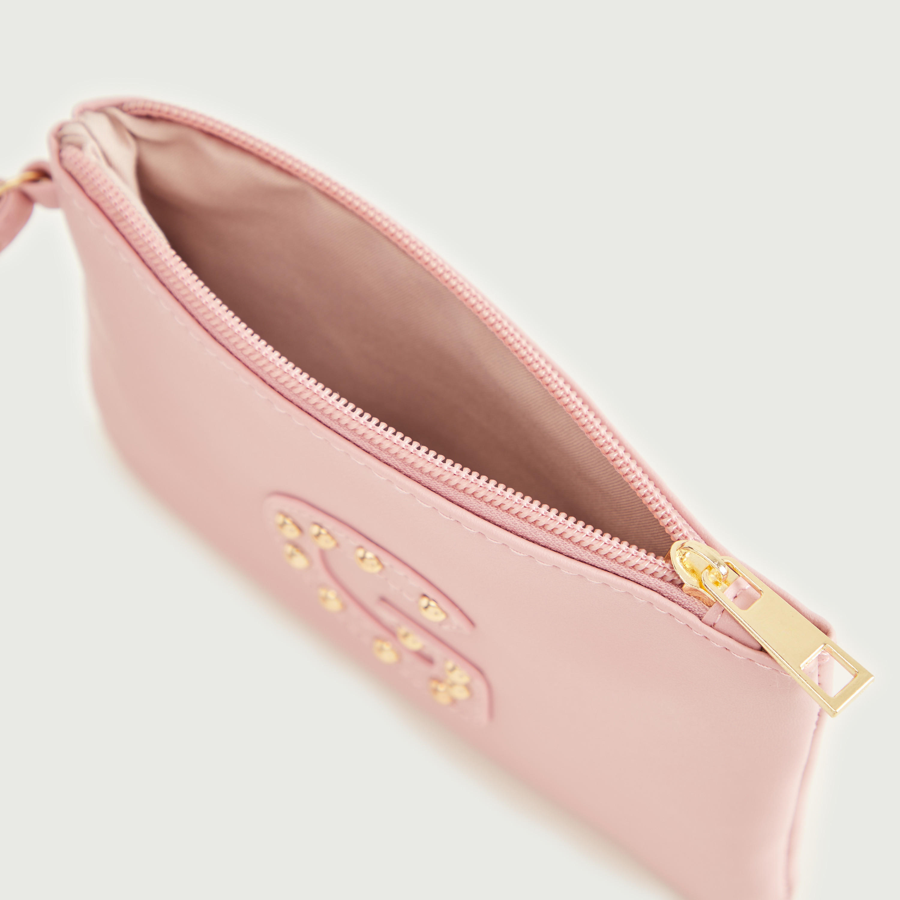 شنطة صغيرة بتصيميم حرف جي مرصّع مع سوار وسحّاب إغلاق من جلو-women-bagsandwallets-wallets-image-4