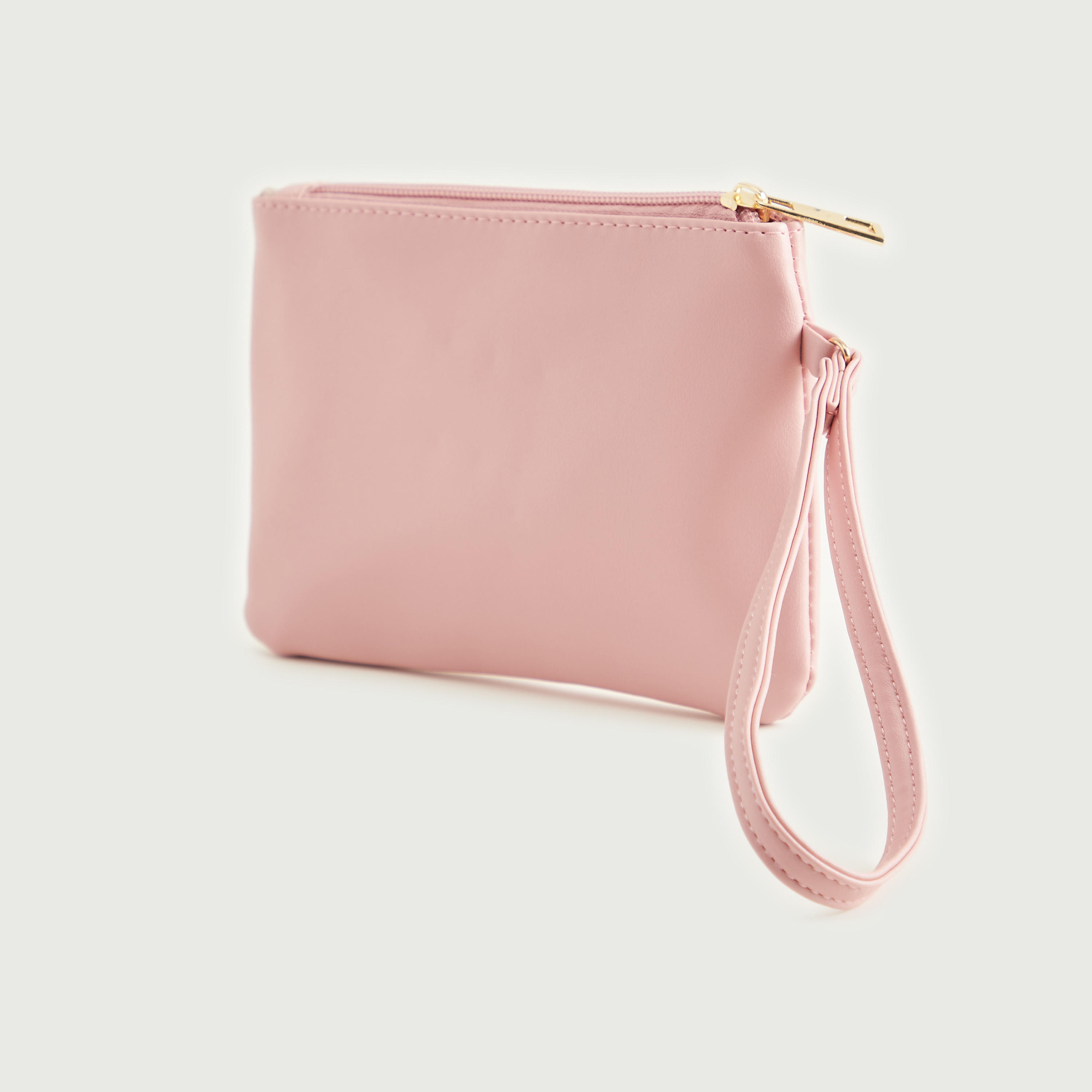 شنطة صغيرة بتصيميم حرف ايتش مرصّع مع سوار وسحّاب إغلاق من جلو-women-bagsandwallets-wallets-image-2