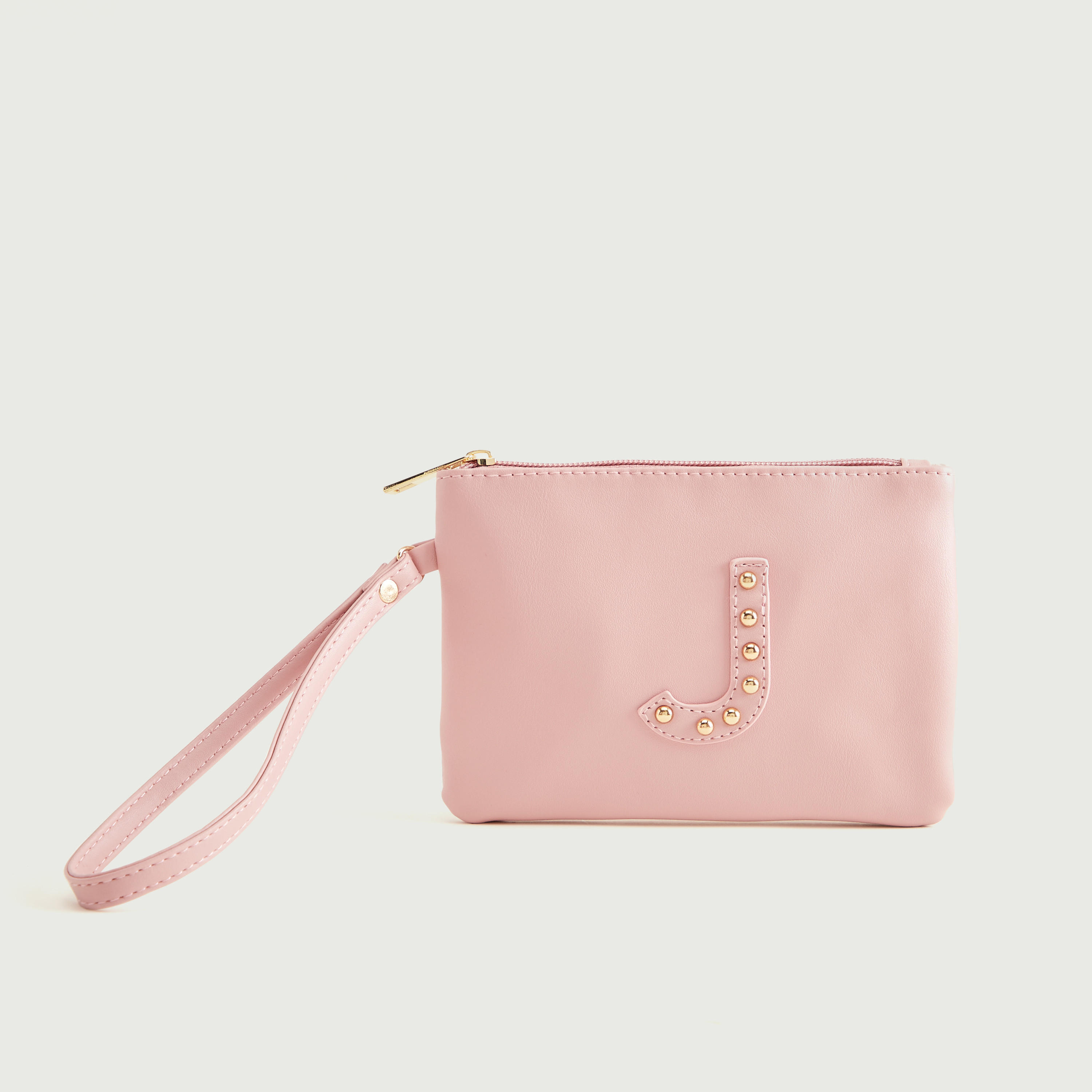 شنطة صغيرة بتصيميم حرف جي مرصّع مع سوار وسحّاب إغلاق من جلو-women-bagsandwallets-wallets-image-1
