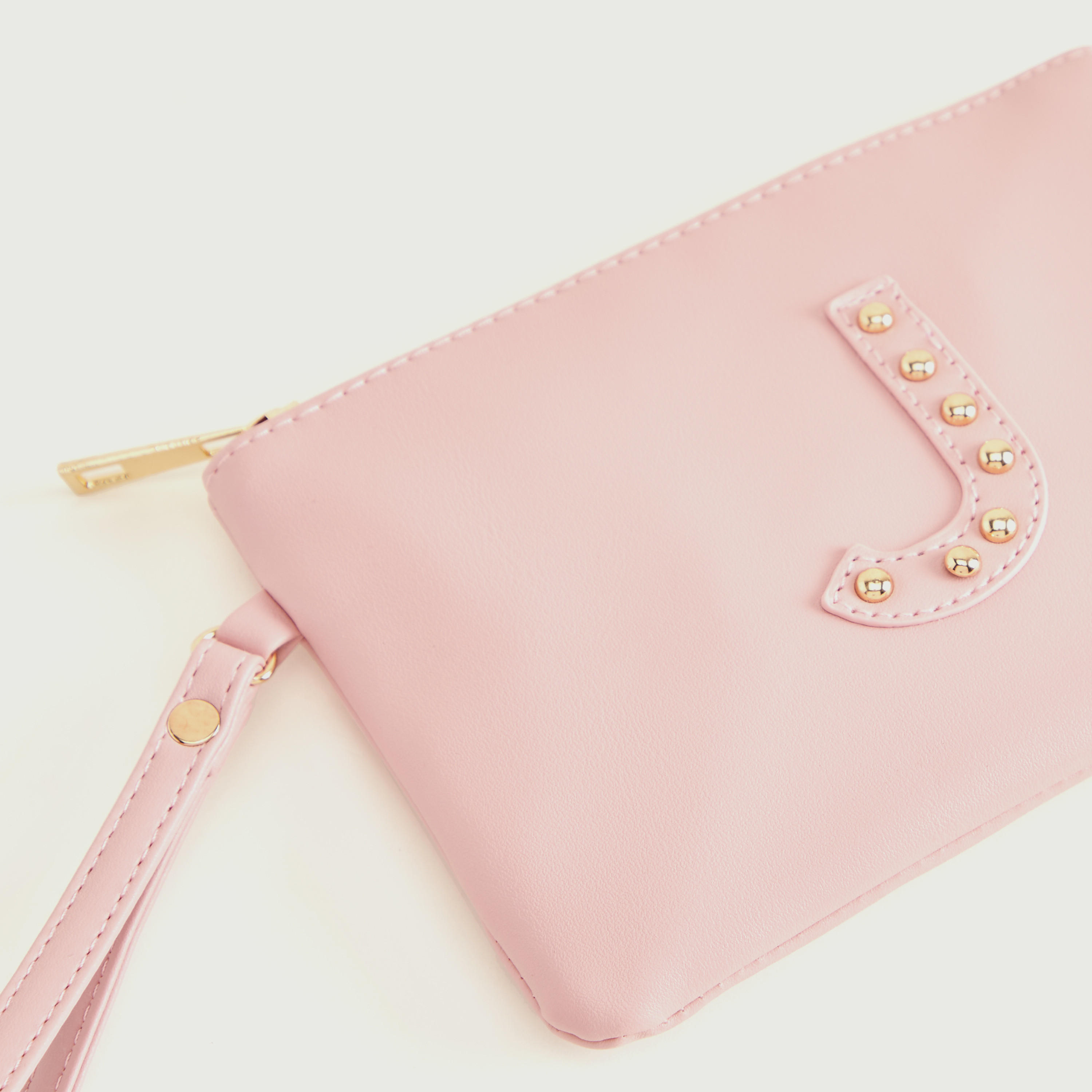 شنطة صغيرة بتصيميم حرف جي مرصّع مع سوار وسحّاب إغلاق من جلو-women-bagsandwallets-wallets-image-3