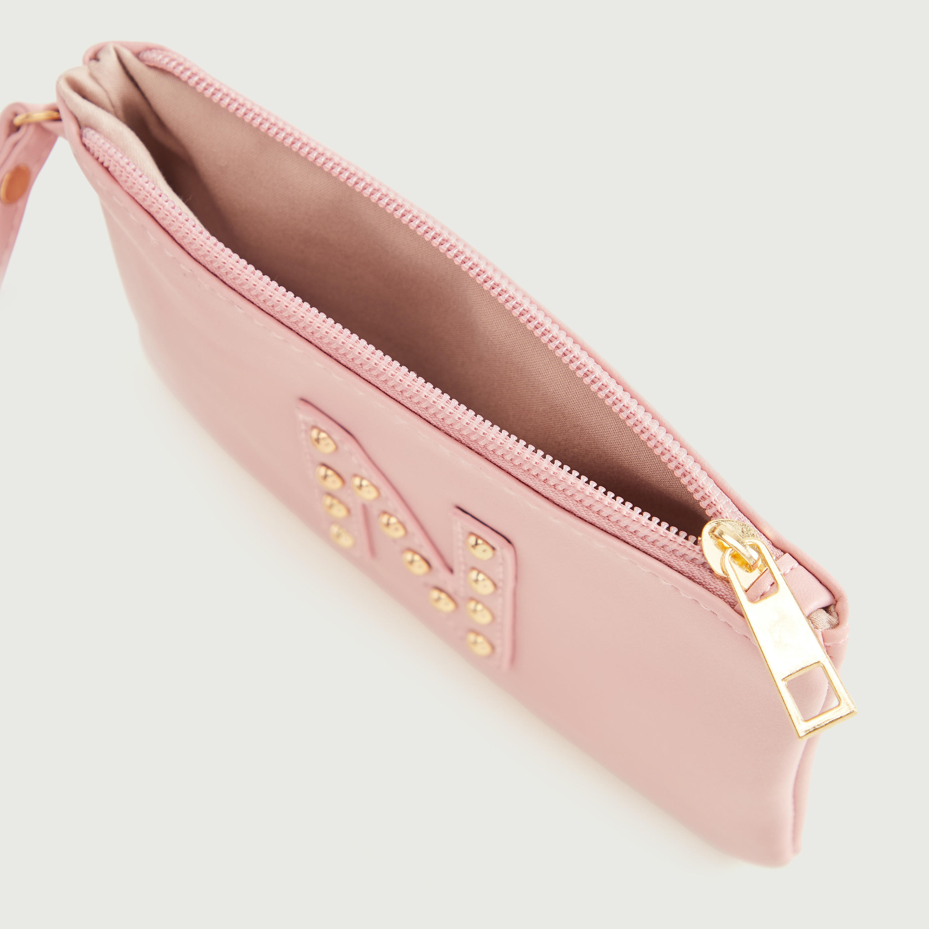 شنطة صغيرة بتصيميم حرف ان مرصّع مع سوار وسحّاب إغلاق من جلو-women-bagsandwallets-wallets-image-1
