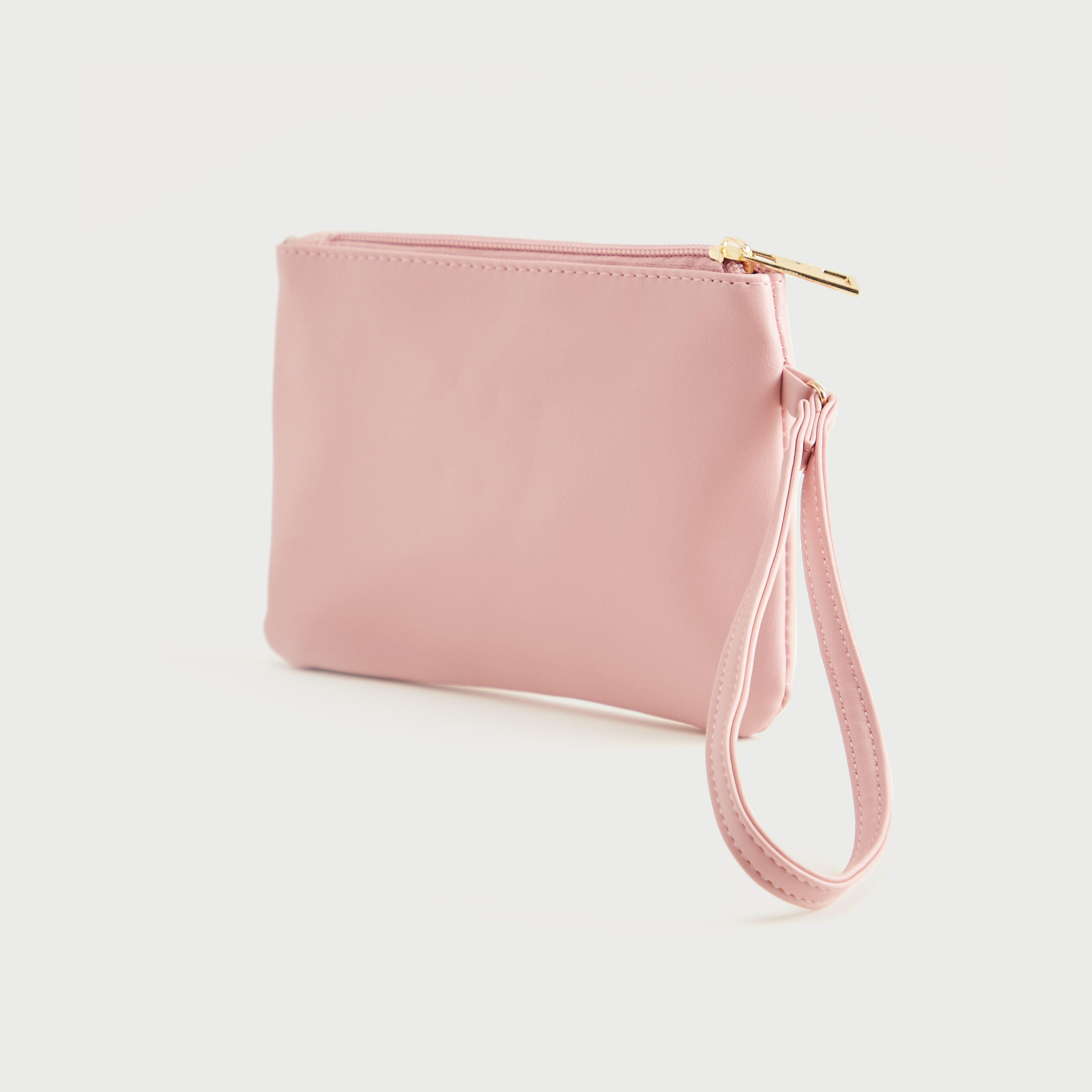 Gloo Studded Alphabet Pouch with Zipper Closure and Wrist Tag-women-bagsandwallets-wallets-image-2