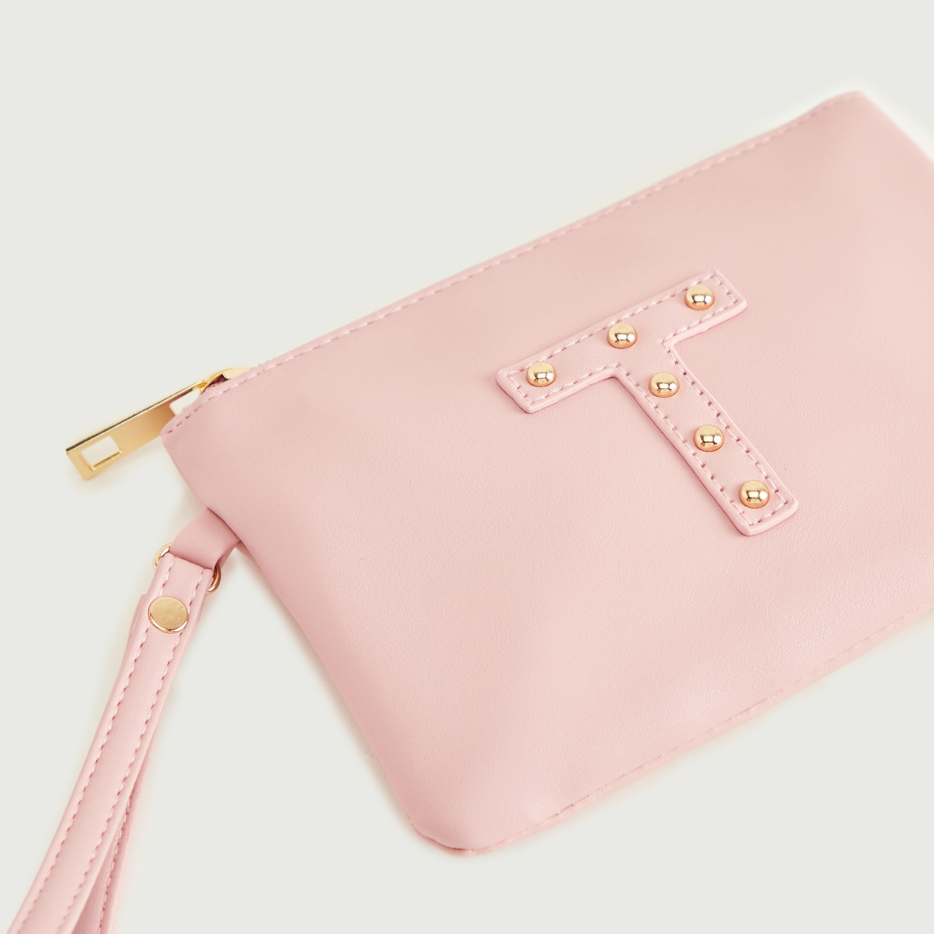 شنطة صغيرة بتصيميم حرف مرصّع مع سوار وسحّاب إغلاق من جلو-women-bagsandwallets-wallets-image-3