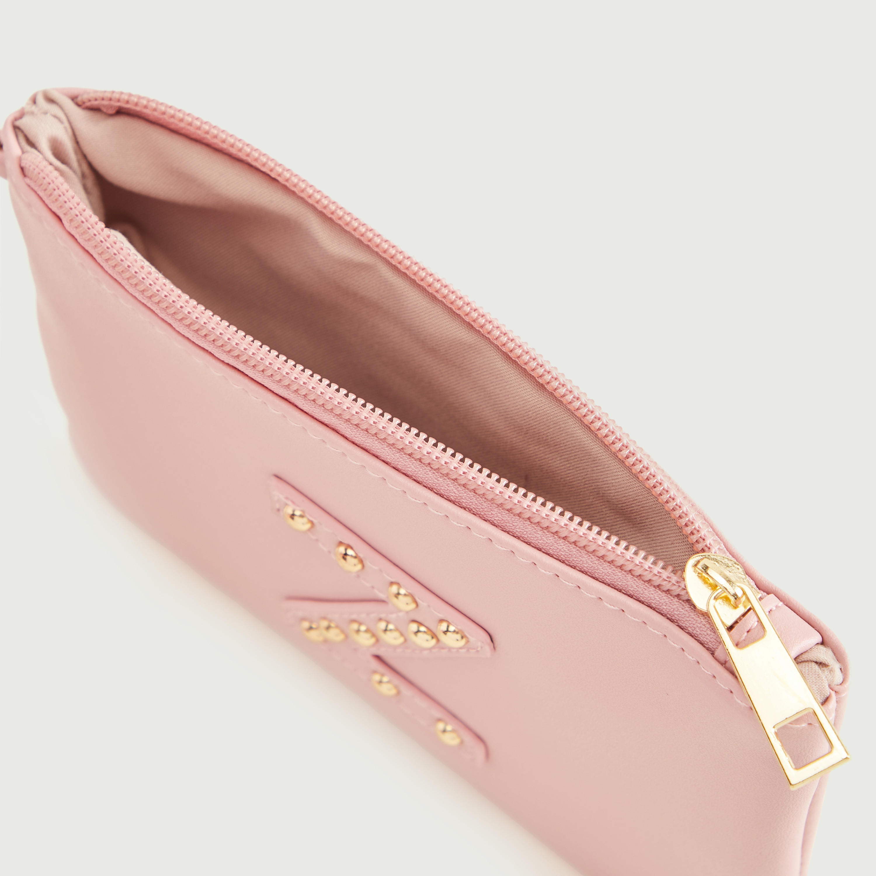 Gloo Studded Alphabet Z Pouch with Wrist Tag and Zipper Closure-women-bagsandwallets-wallets-image-4