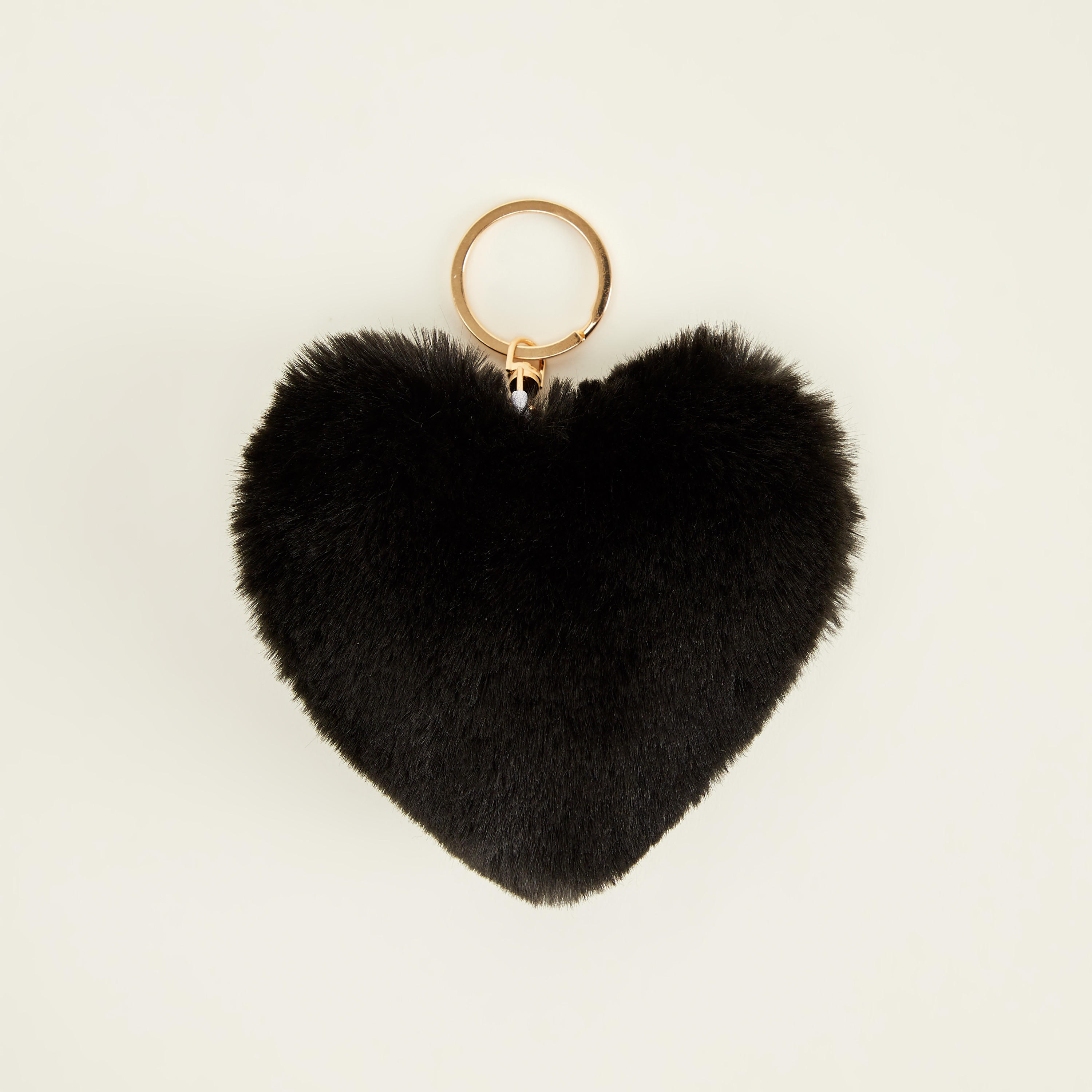 سلسلة مفاتيح بزينة قلب مخملي من جلو-women-clothingaccessories-novelties-image-1