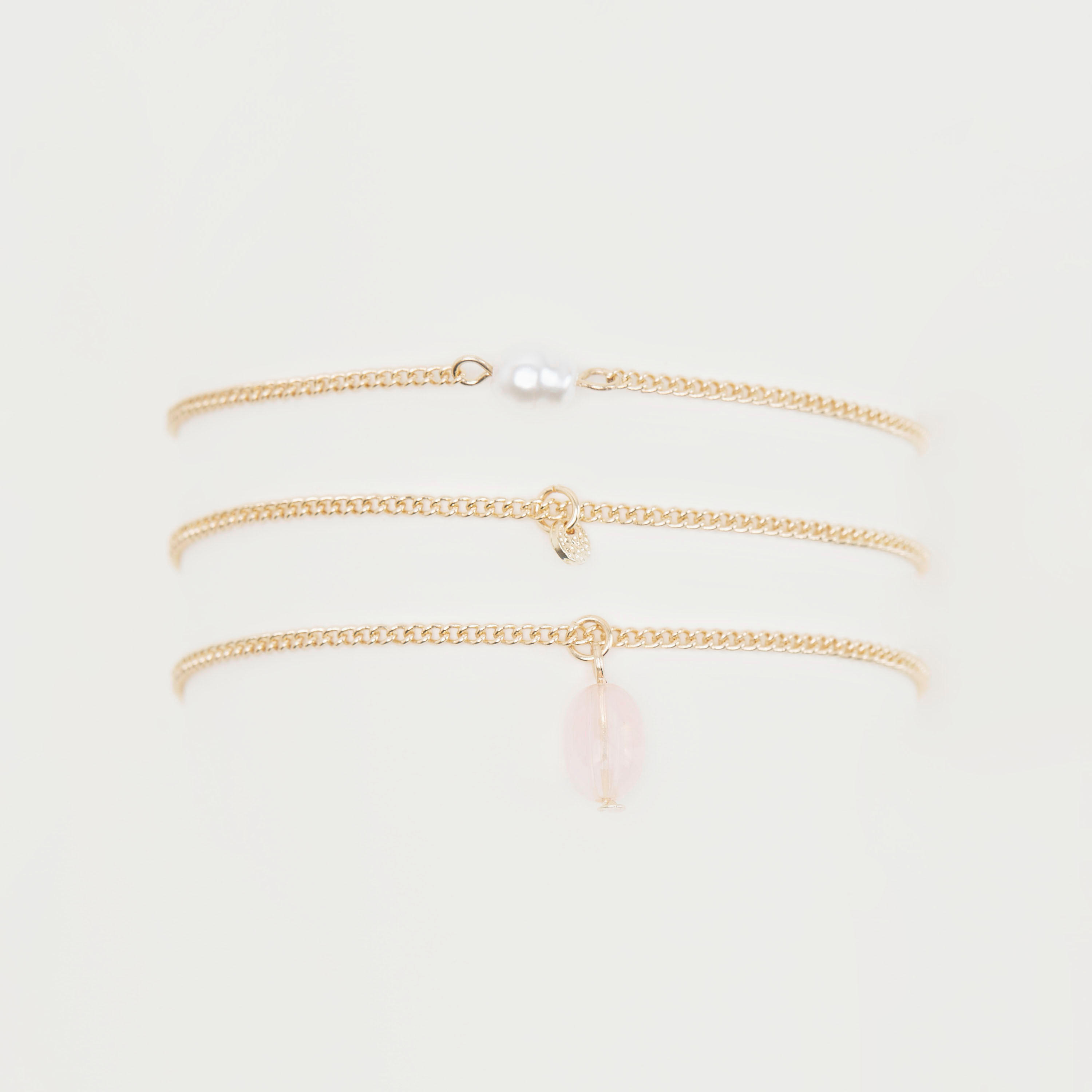 خلخال مزيّن ميتالك - طقم من 3 قطع-women-watchesandjewellery-jewellery-anklets-image-5