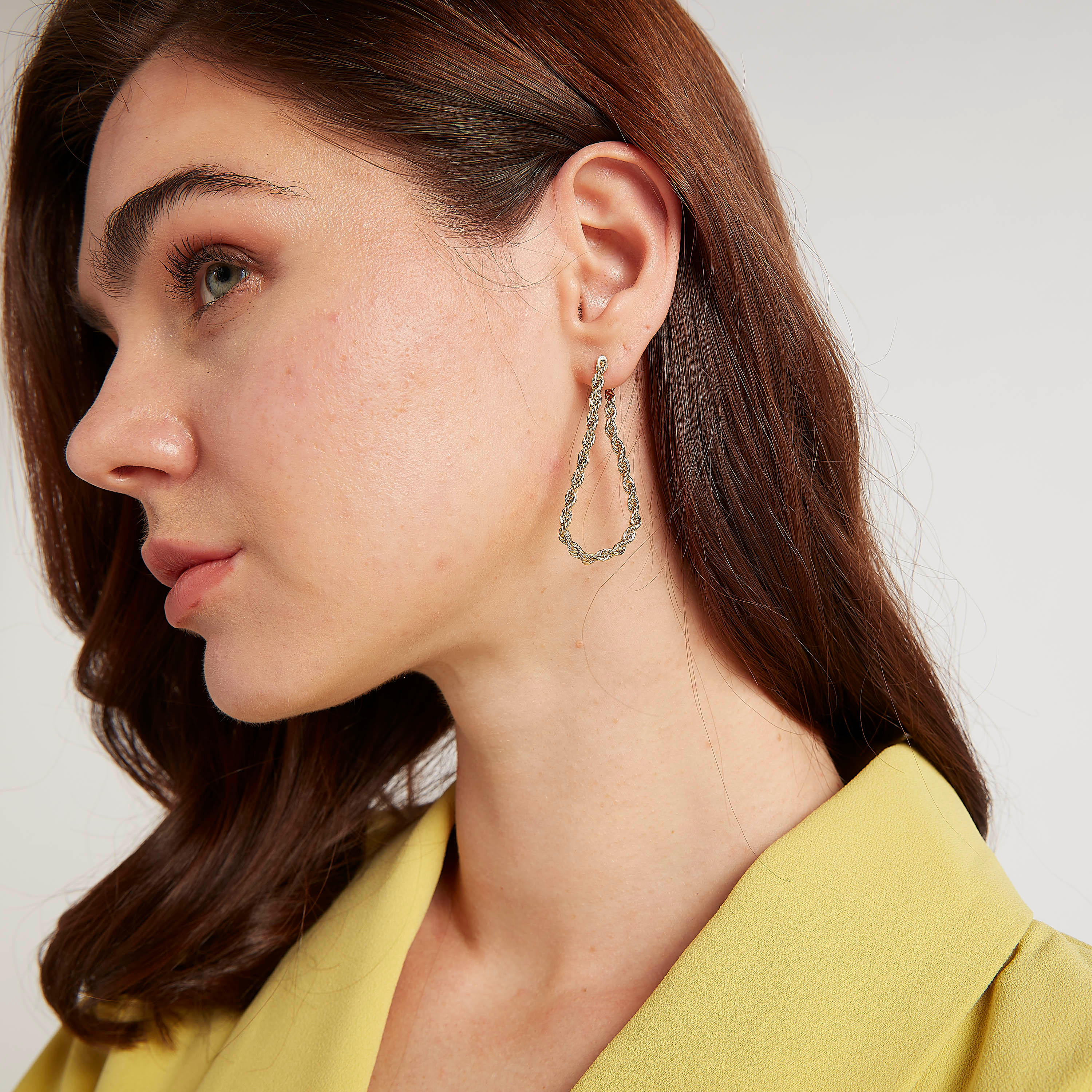 Metallic Teardrop Dangling Earrings-women-watchesandjewellery-jewellery-earrings-image-2