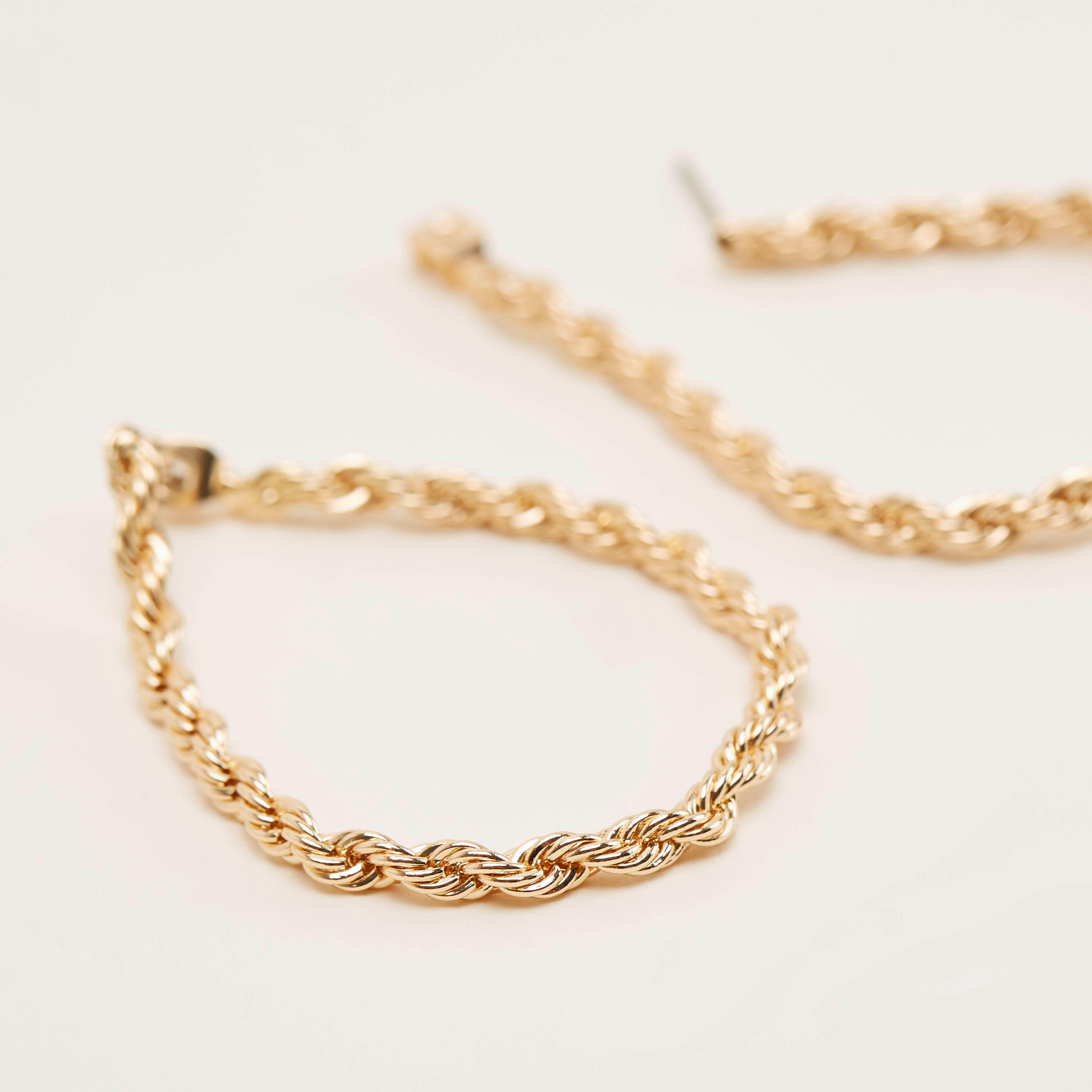 Metallic Teardrop Dangling Earrings-women-watchesandjewellery-jewellery-earrings-image-3