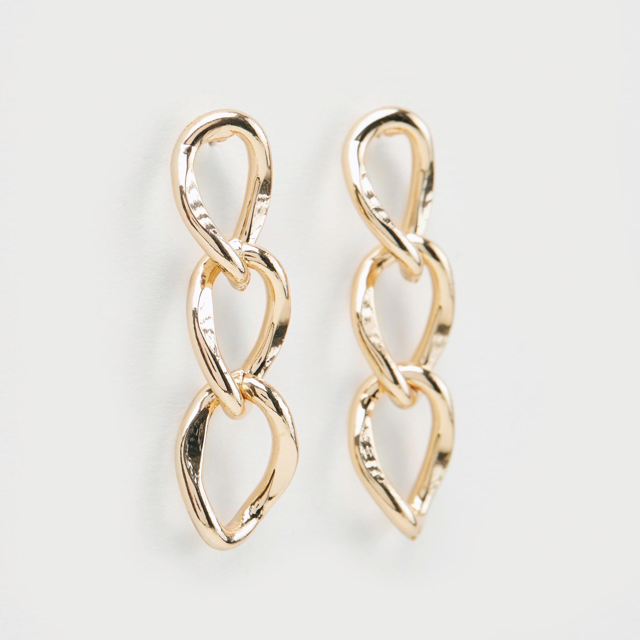 Chunky Chain Dangler Earrings with Push Back Closure-women-watchesandjewellery-jewellery-earrings-image-1