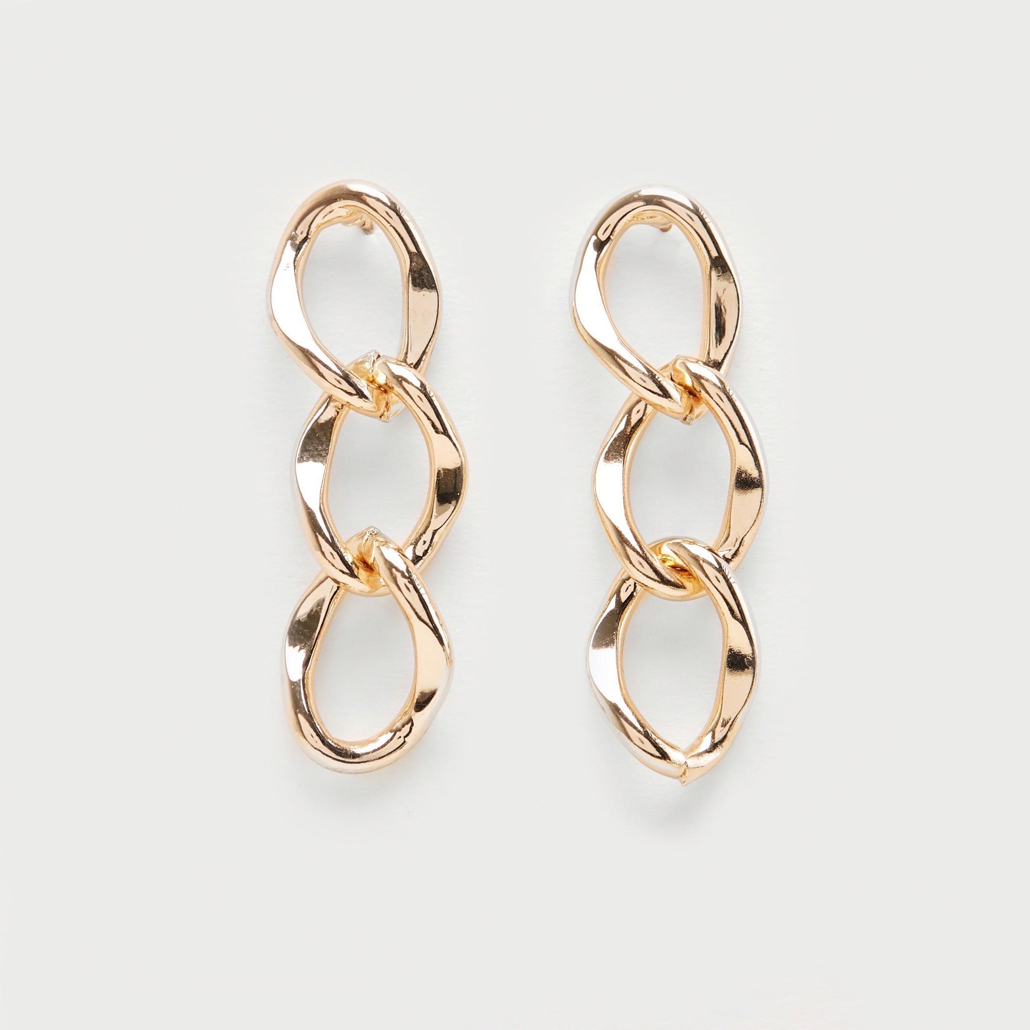 Chunky Chain Dangler Earrings with Push Back Closure-women-watchesandjewellery-jewellery-earrings-image-4