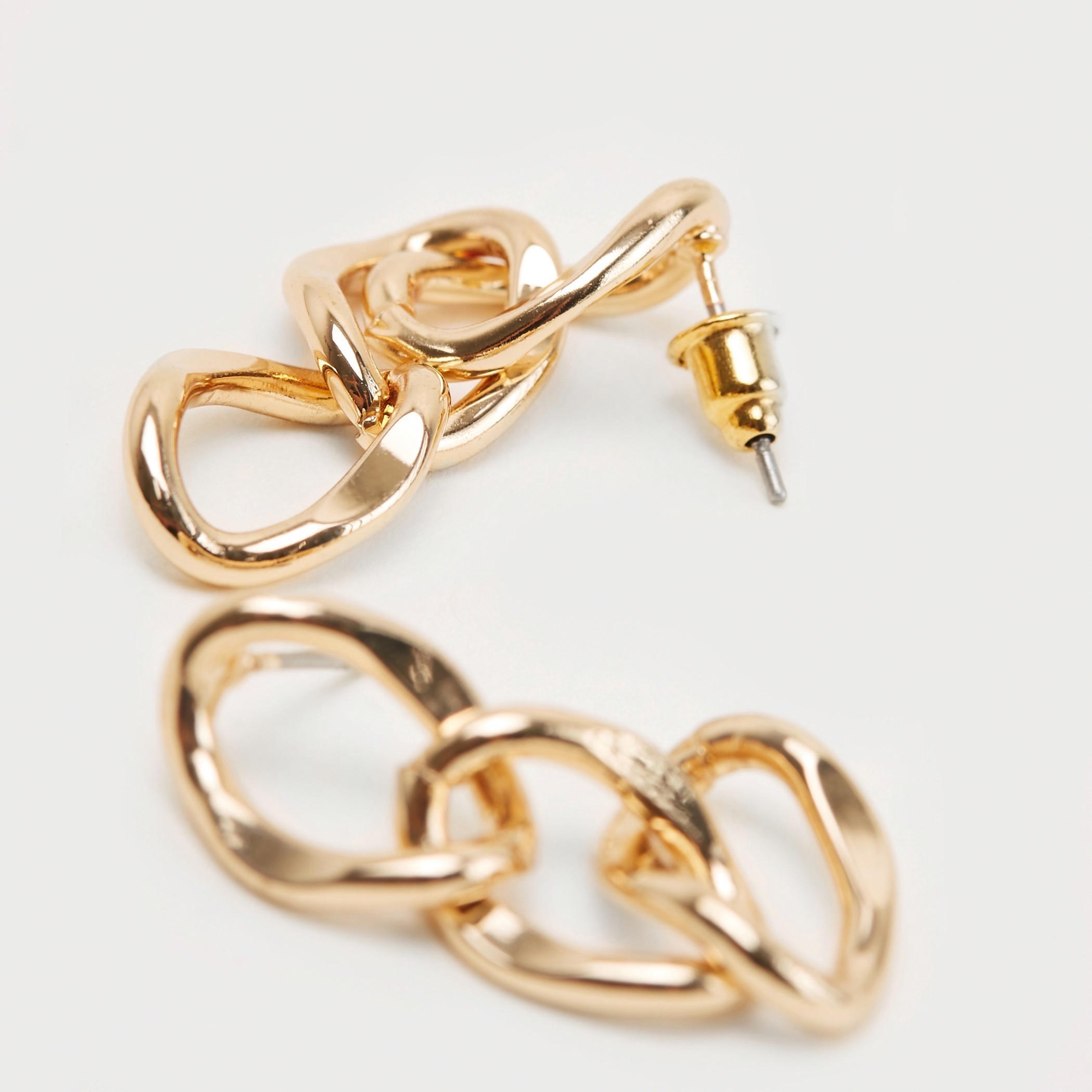 Chunky Chain Dangler Earrings with Push Back Closure-women-watchesandjewellery-jewellery-earrings-image-5