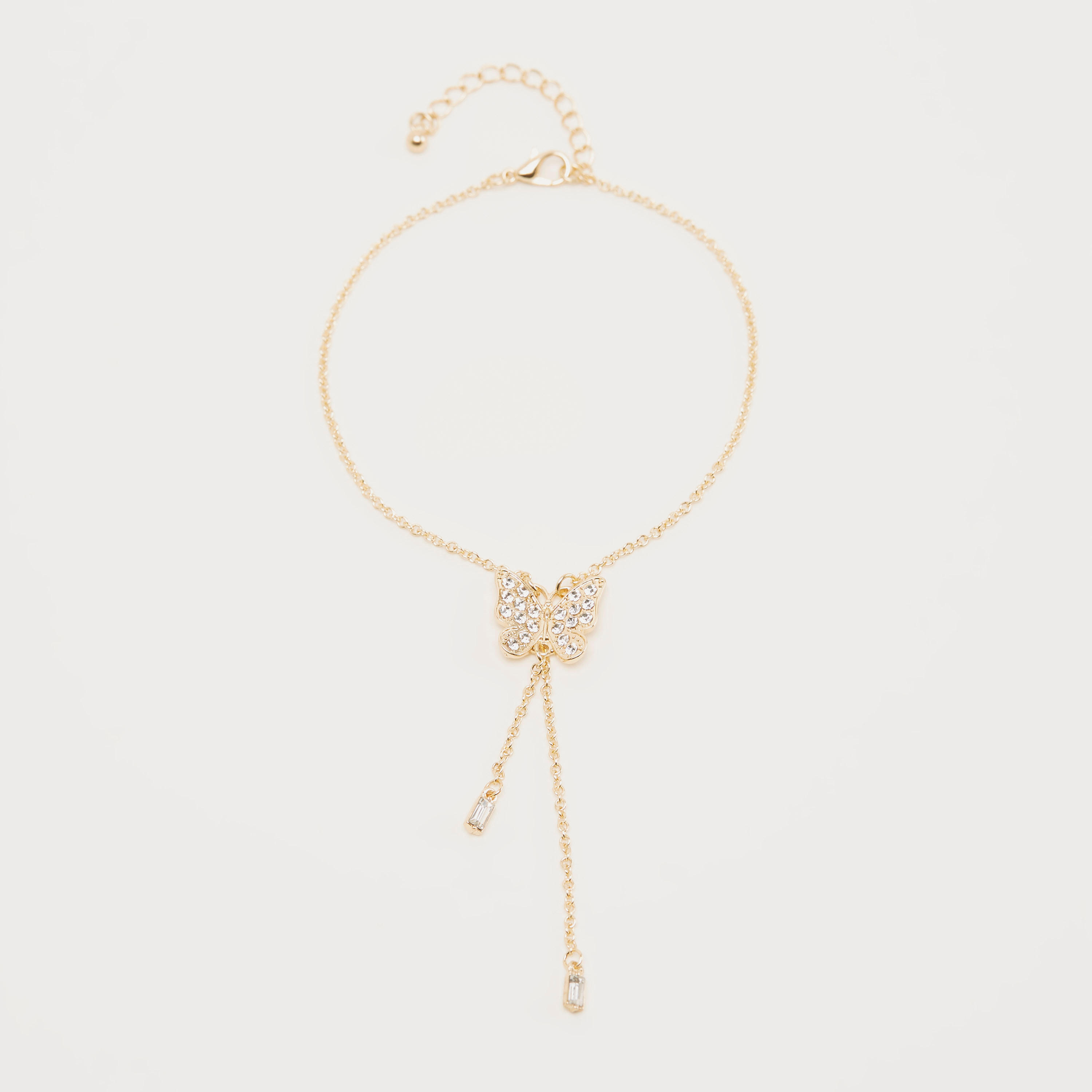 عقد بدلّاية فراشة مزيّنة مع مشبك إغلاق-women-watchesandjewellery-jewellery-necklacesandpendants-image-3