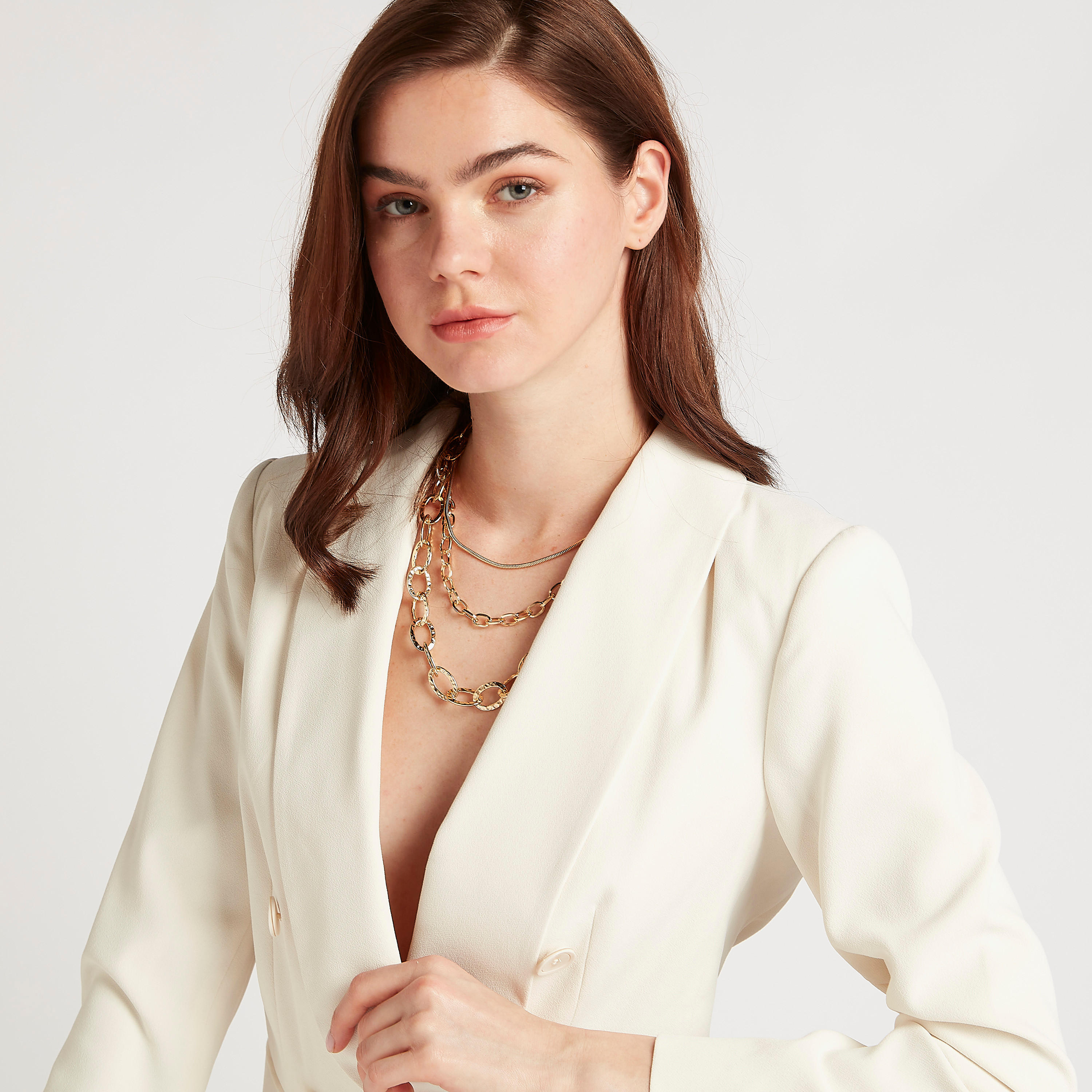 قلادة تشوكر بسلسلة بطبقات ومشبك للإغلاق-women-watchesandjewellery-jewellery-necklacesandpendants-image-2