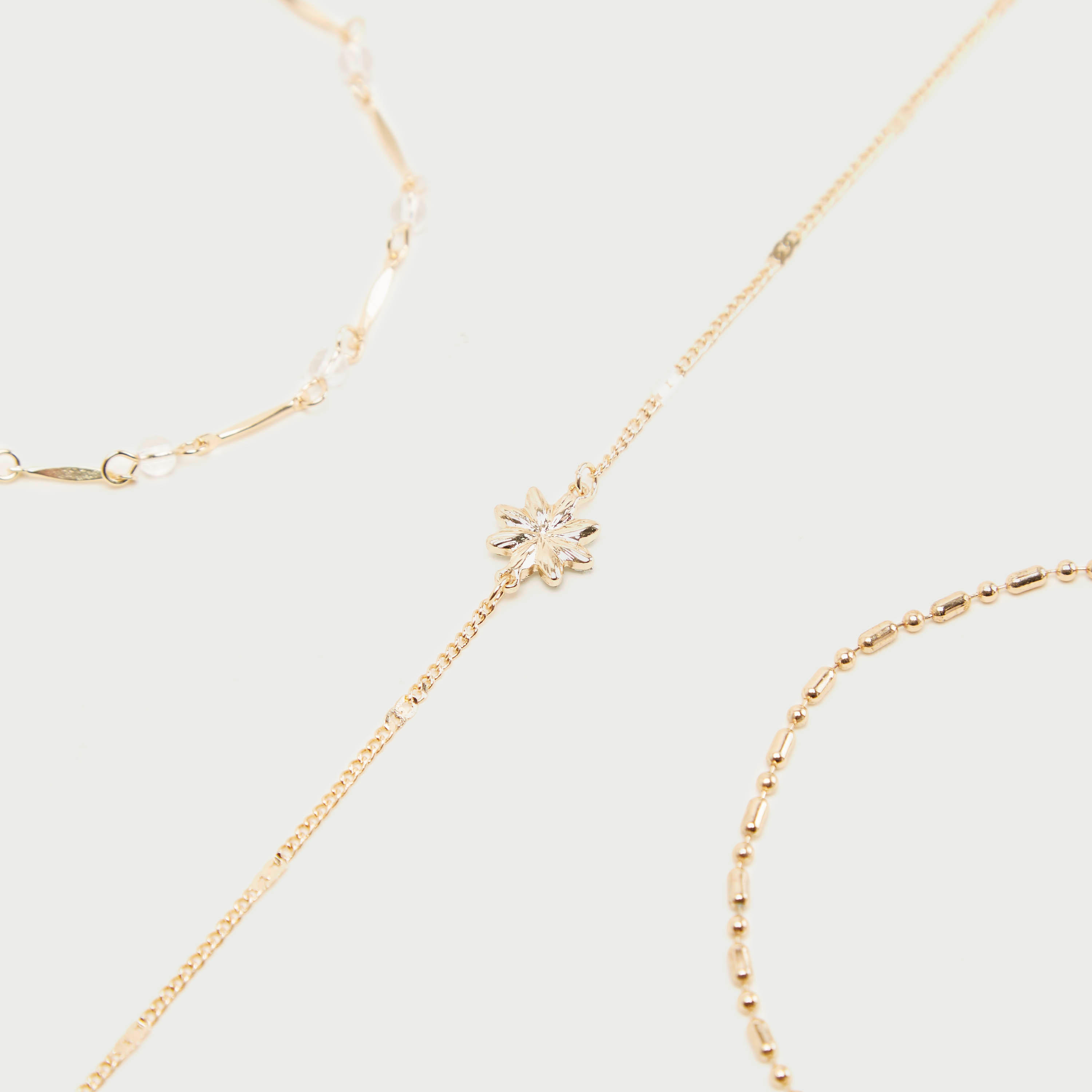 خلخال مزين بمشبك إغلاق - طقم من 3 قطع-women-watchesandjewellery-jewellery-anklets-image-4